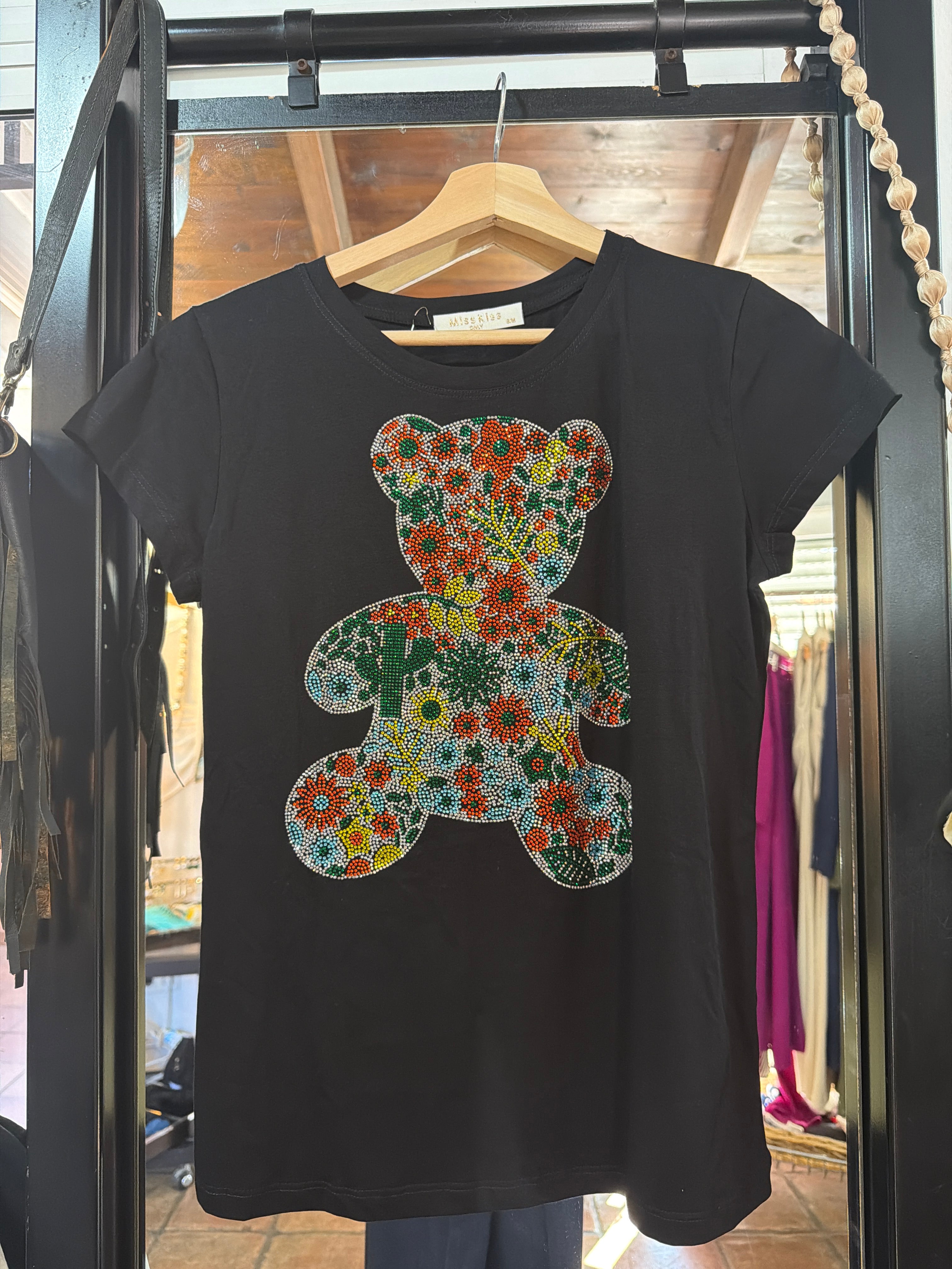 Camiseta oso brillos