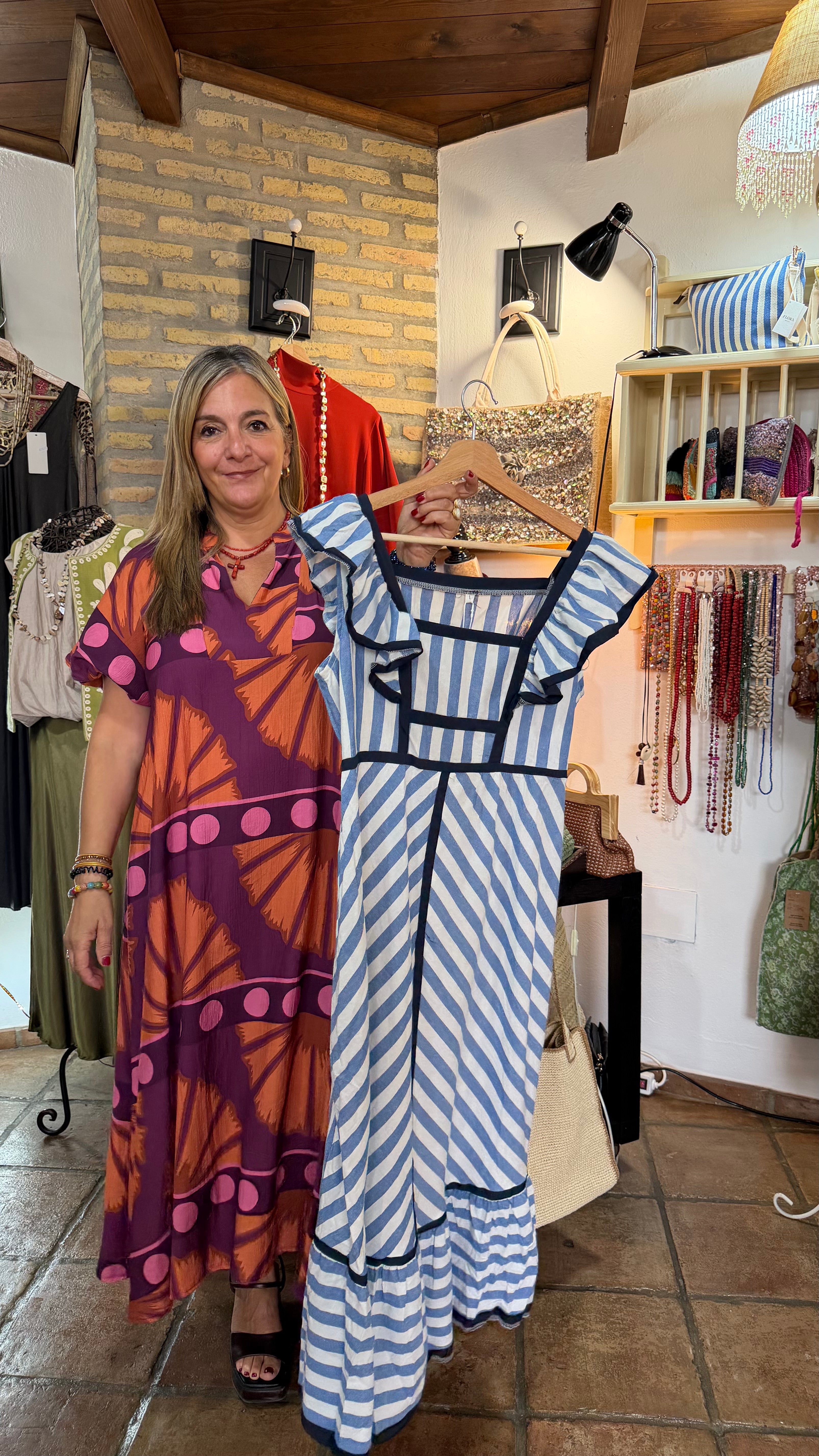 Vestido escote cuadrado