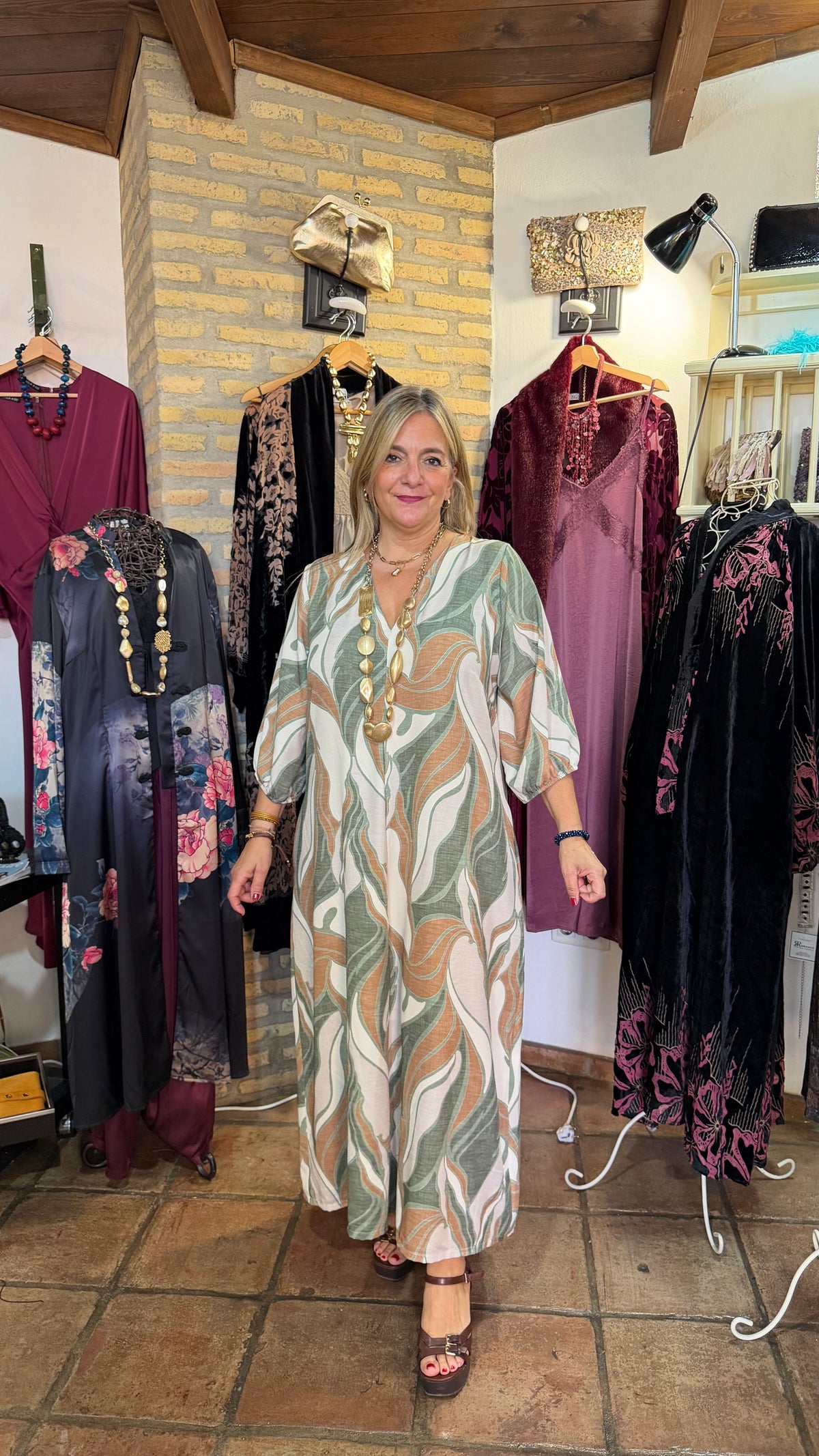 Vestido oliva