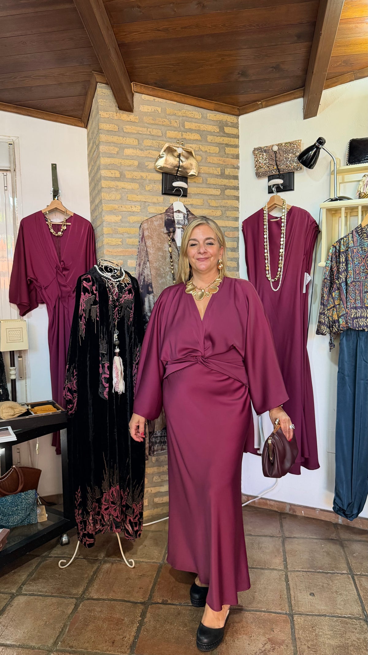 Vestido berenjena