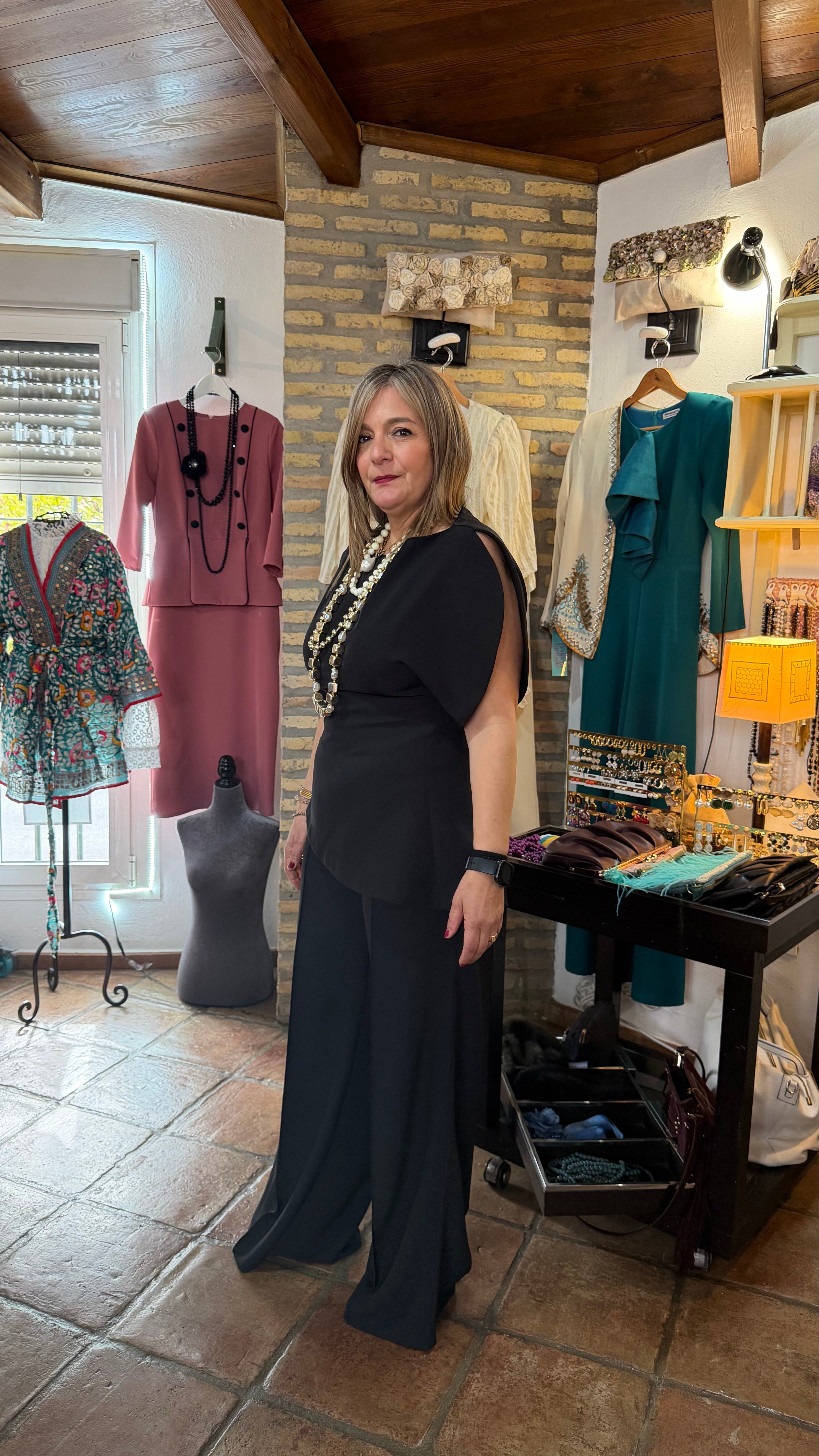 Pantalón negro pinza