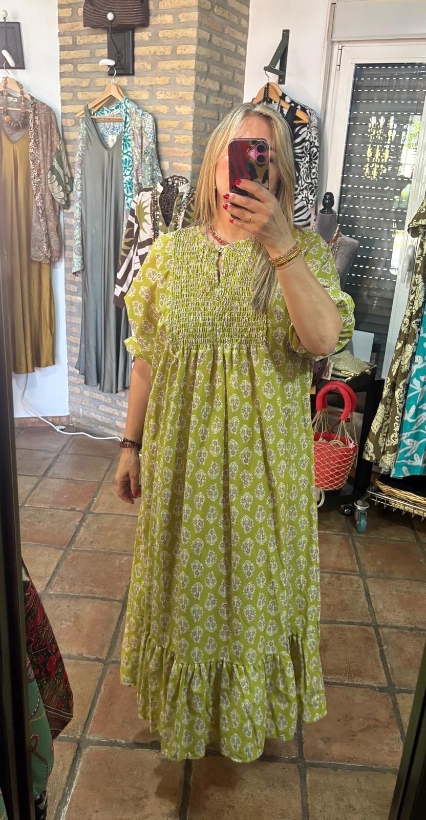 Vestido nido de abeja