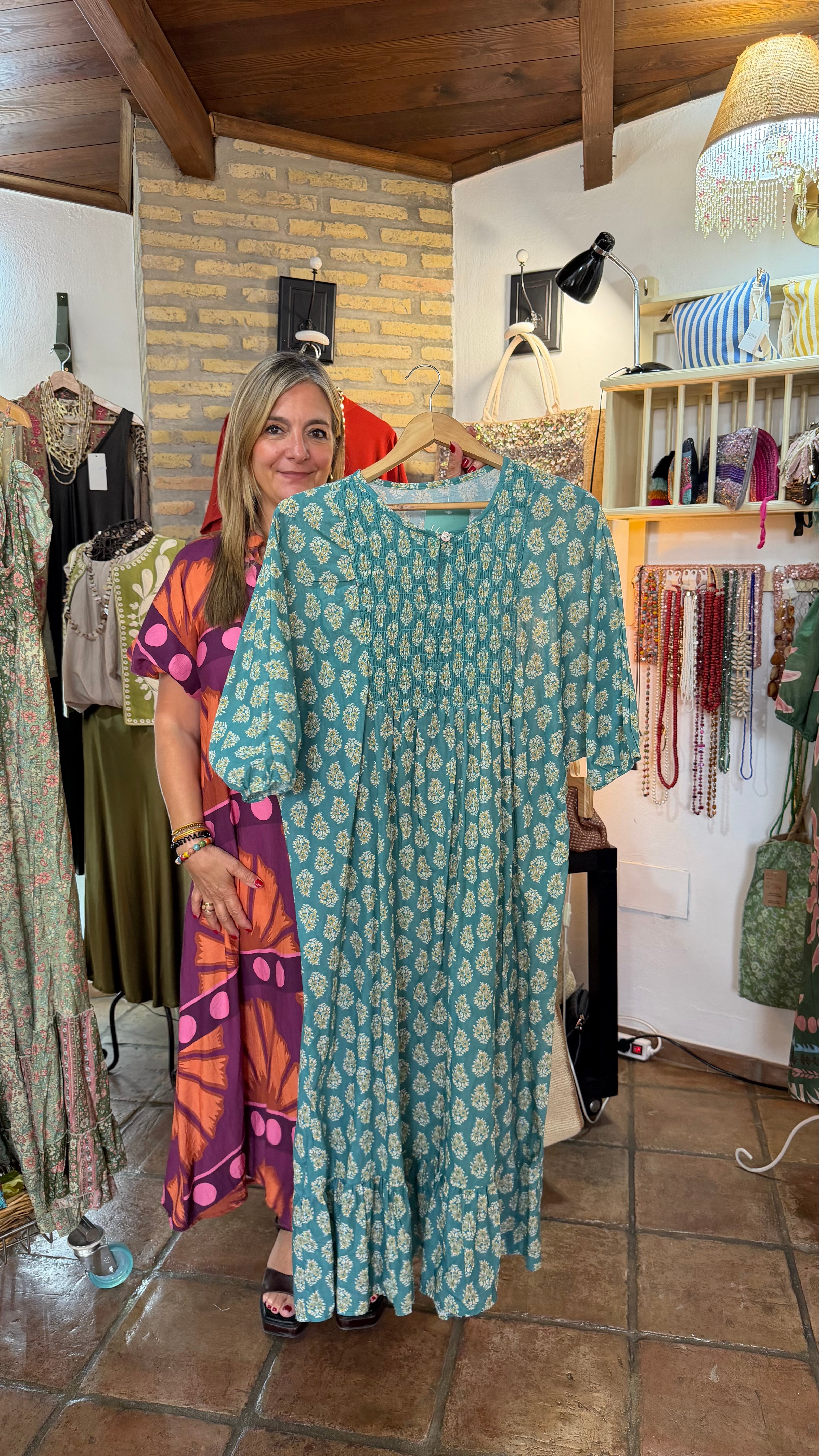 Vestido nido de abeja