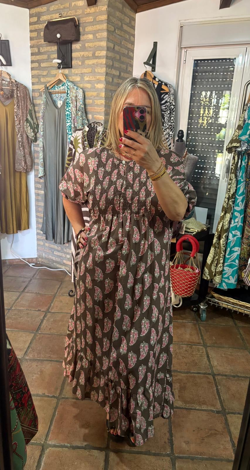 Vestido nido de abeja