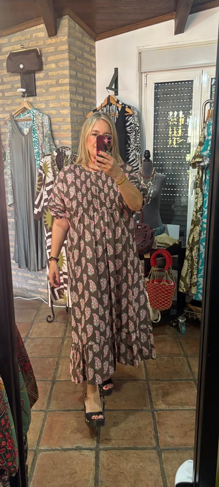 Vestido nido de abeja