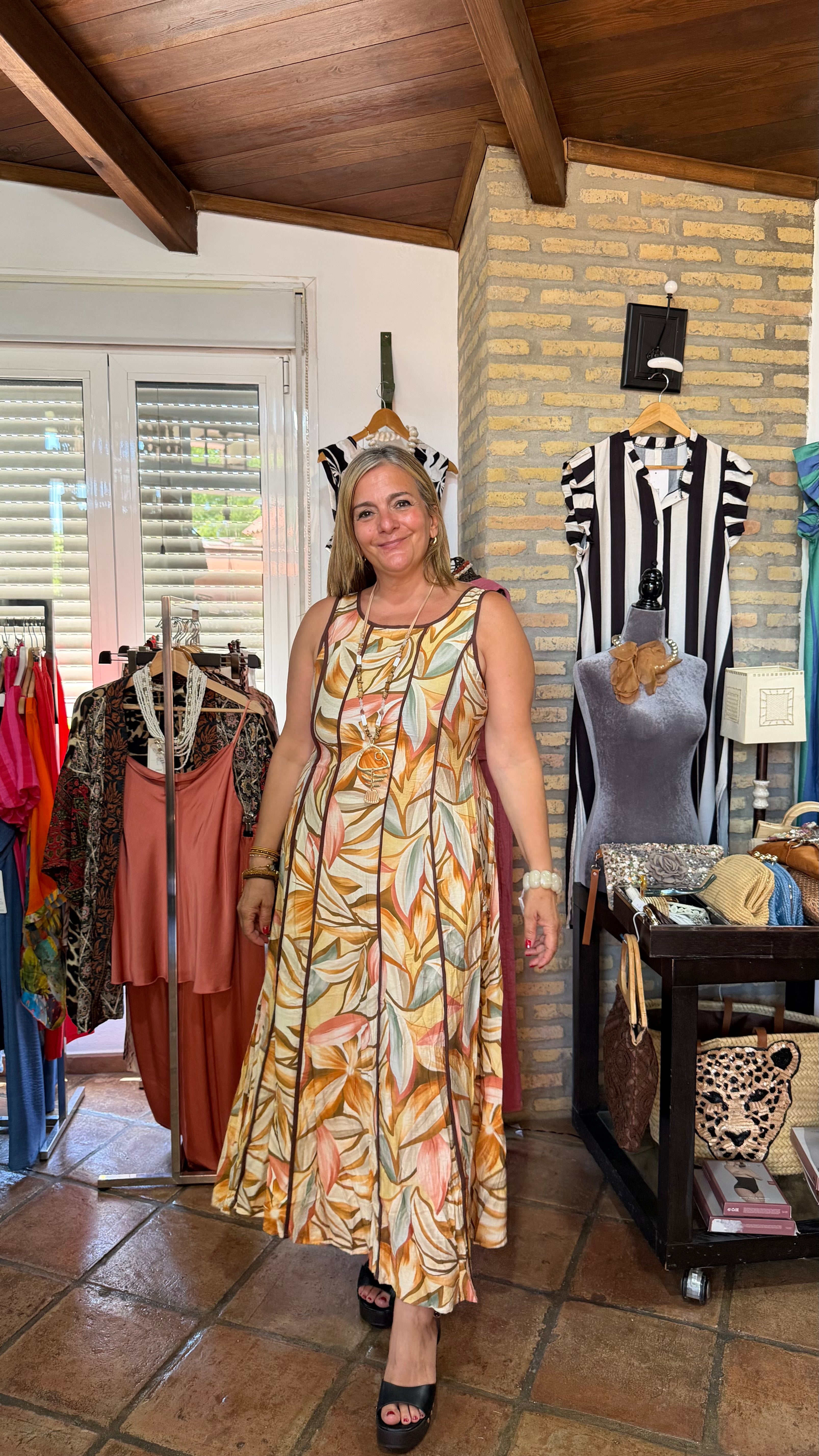 Vestido hojas