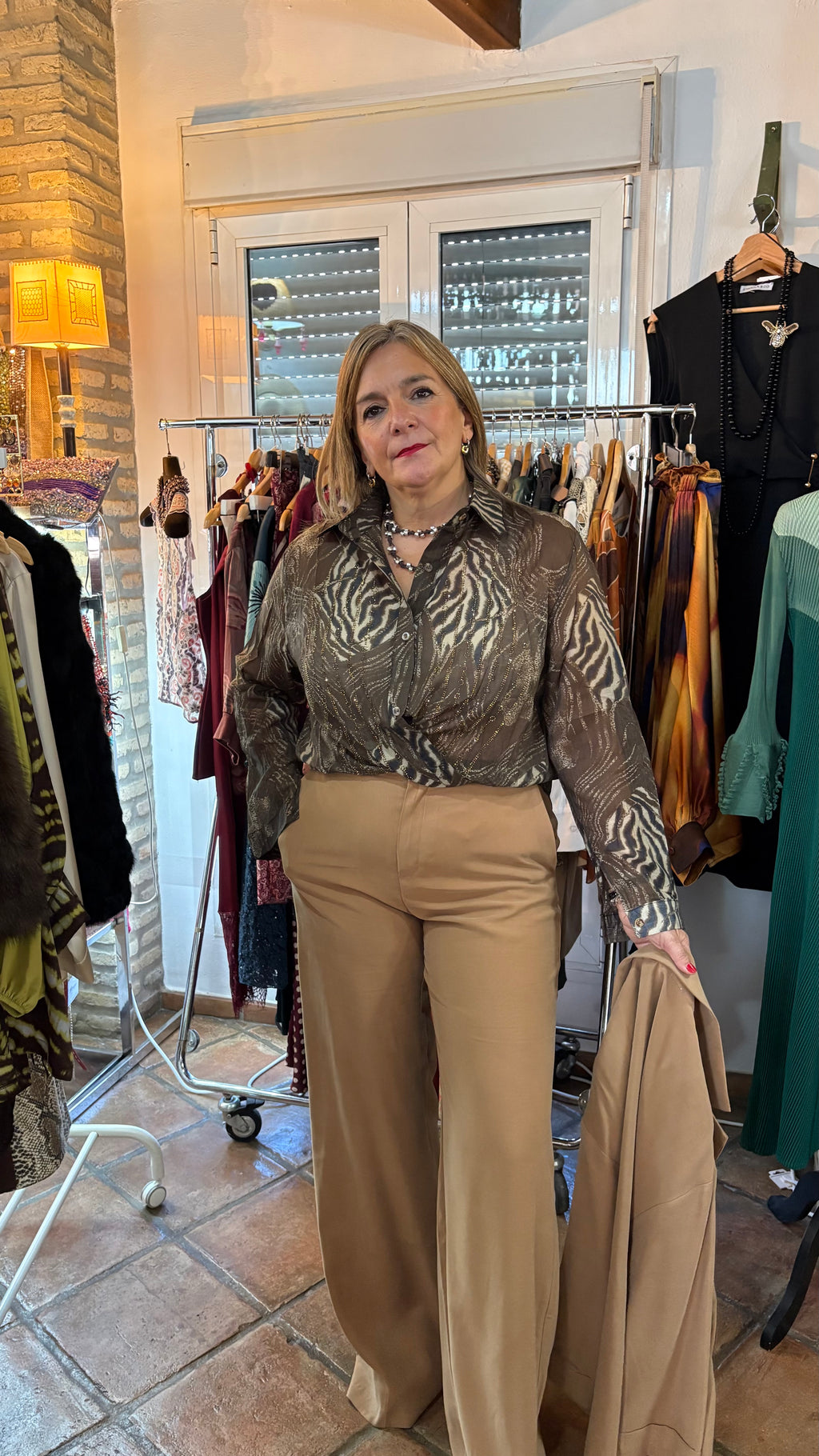 Camisa brillos animal