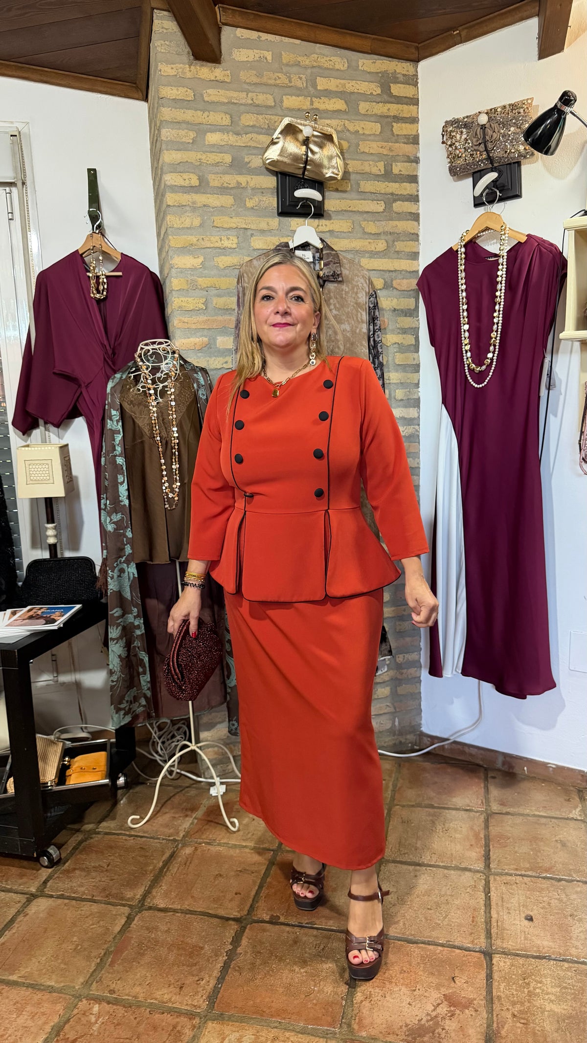 Vestido caldera botones