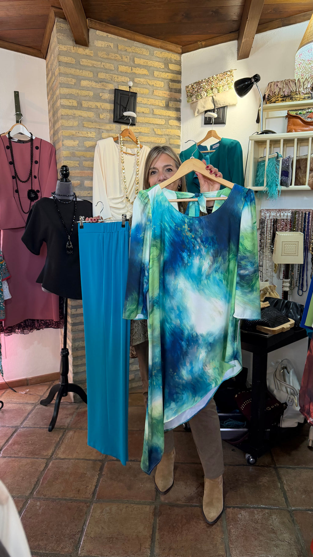 Pantalón conjunto casaca azul