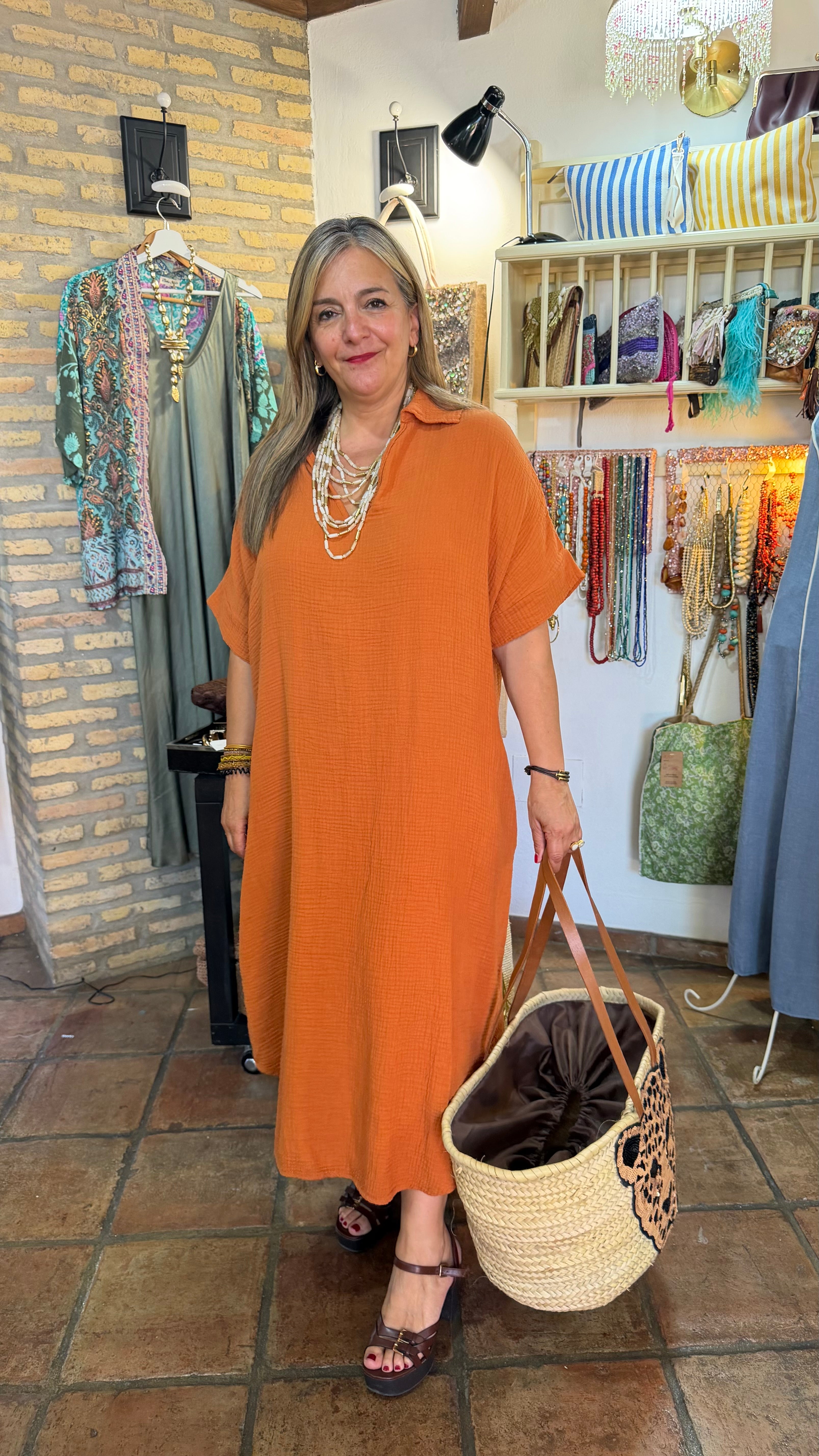 Vestido naranja