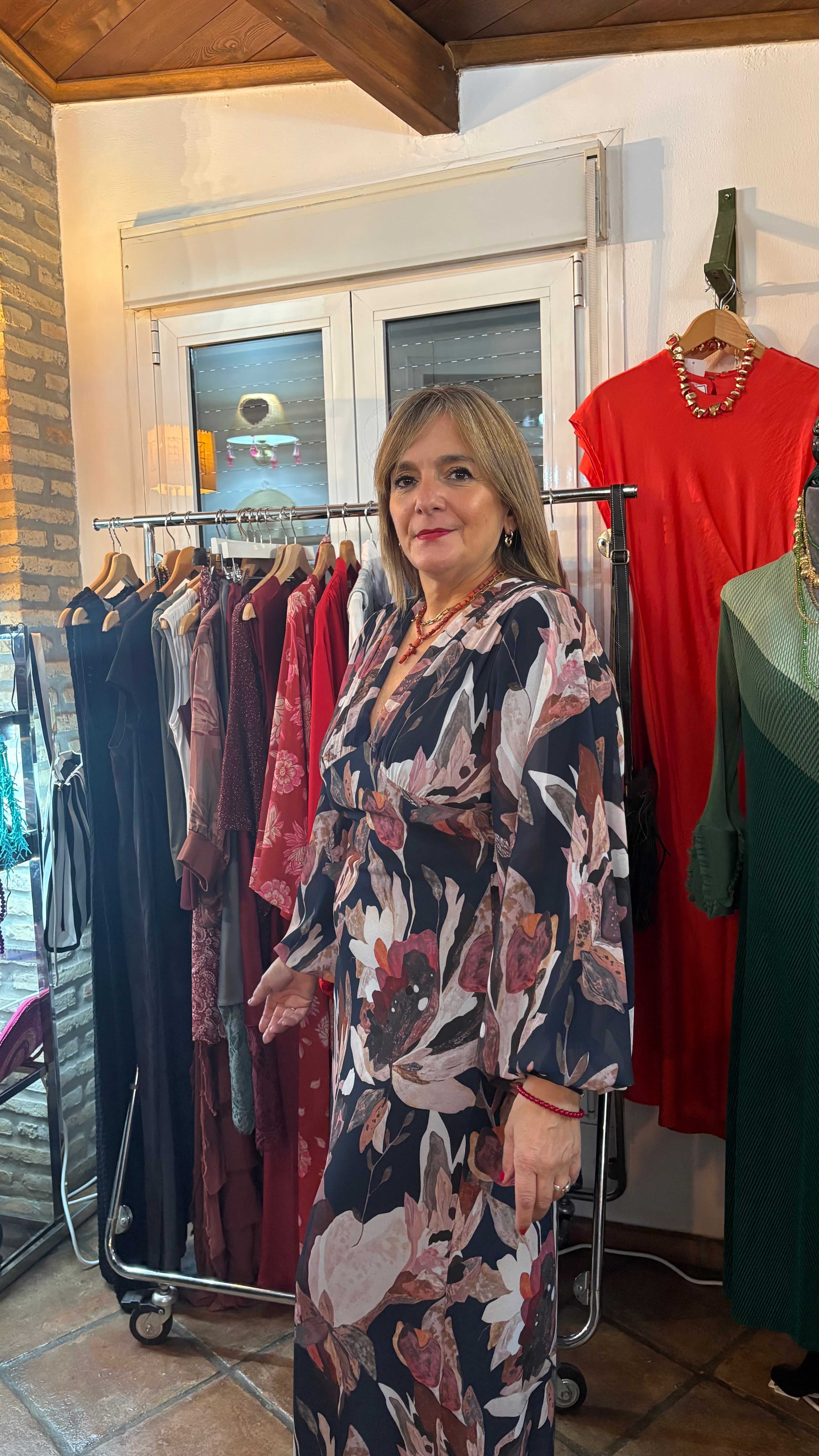 Vestido Gasa otoñal