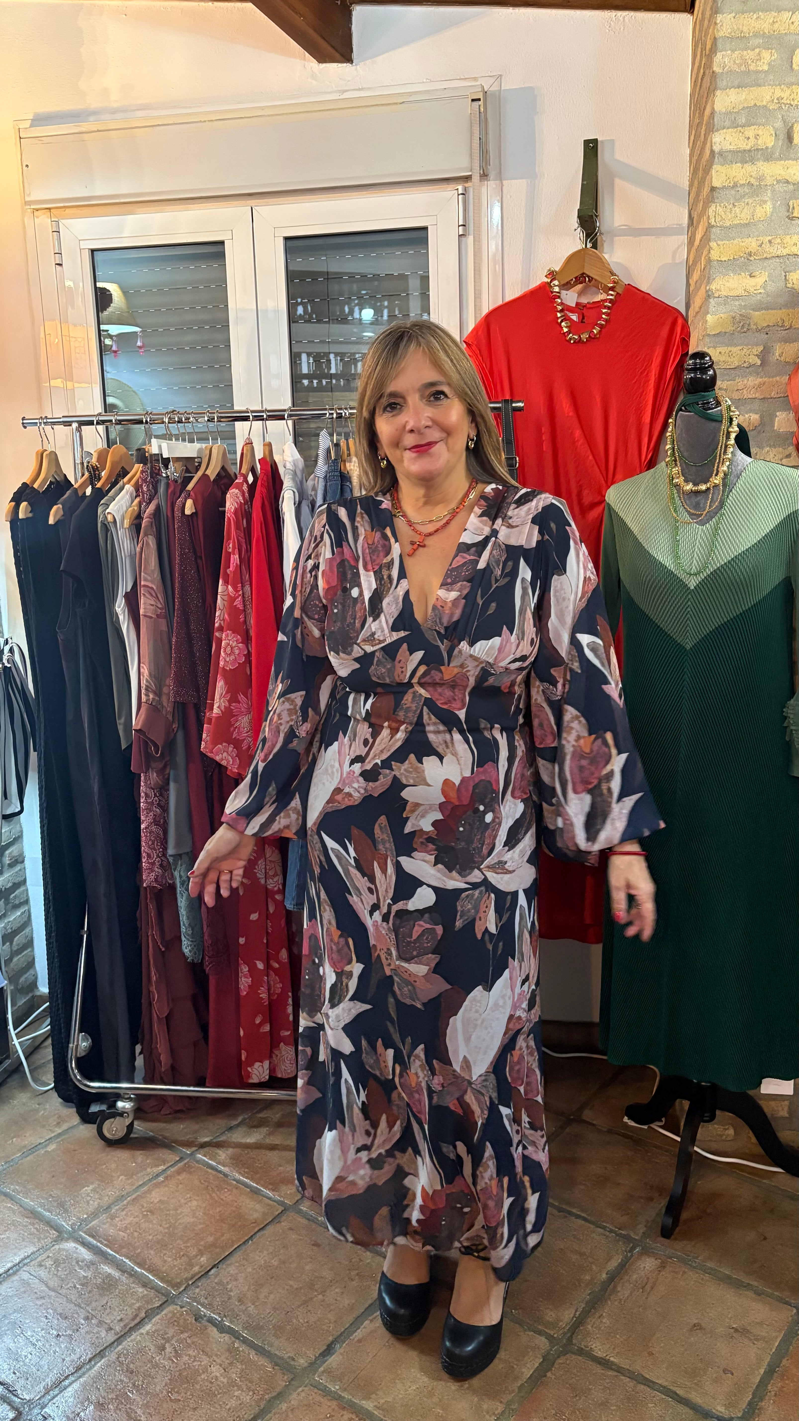 Vestido Gasa otoñal
