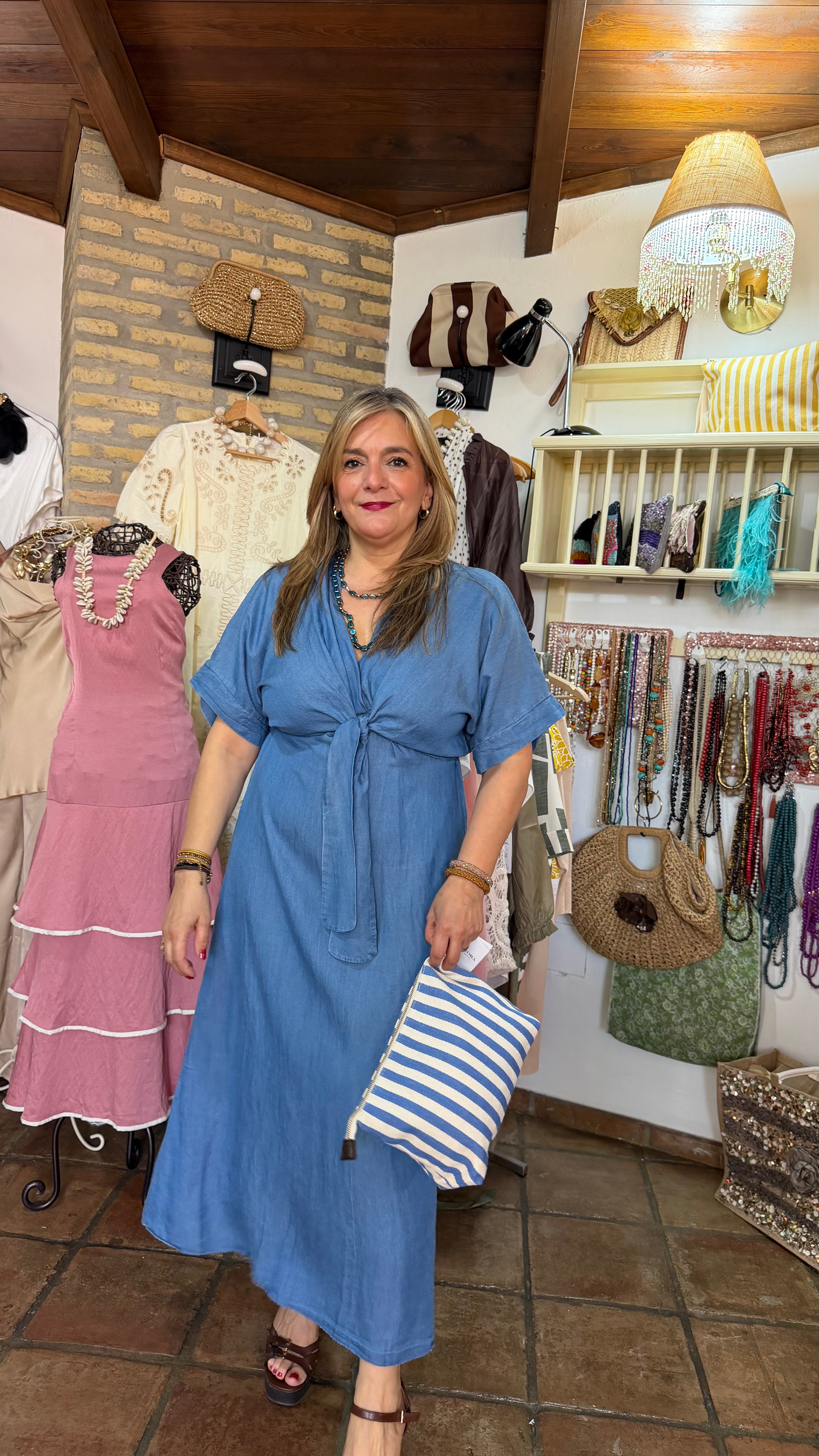 Vestido vaquero de tencel