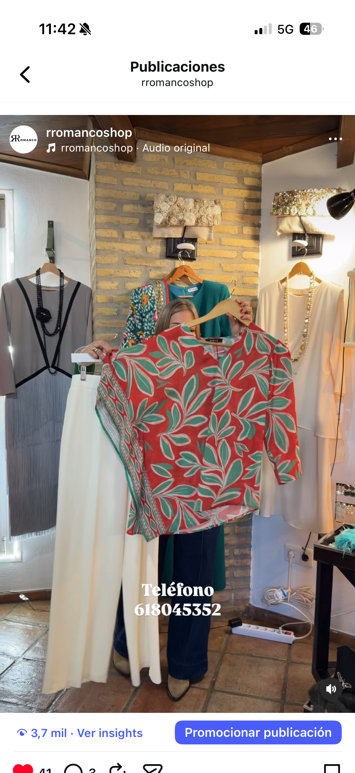 Camisa hojas