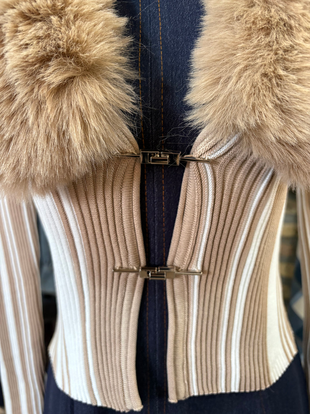 jersey cuello desmontable doble color