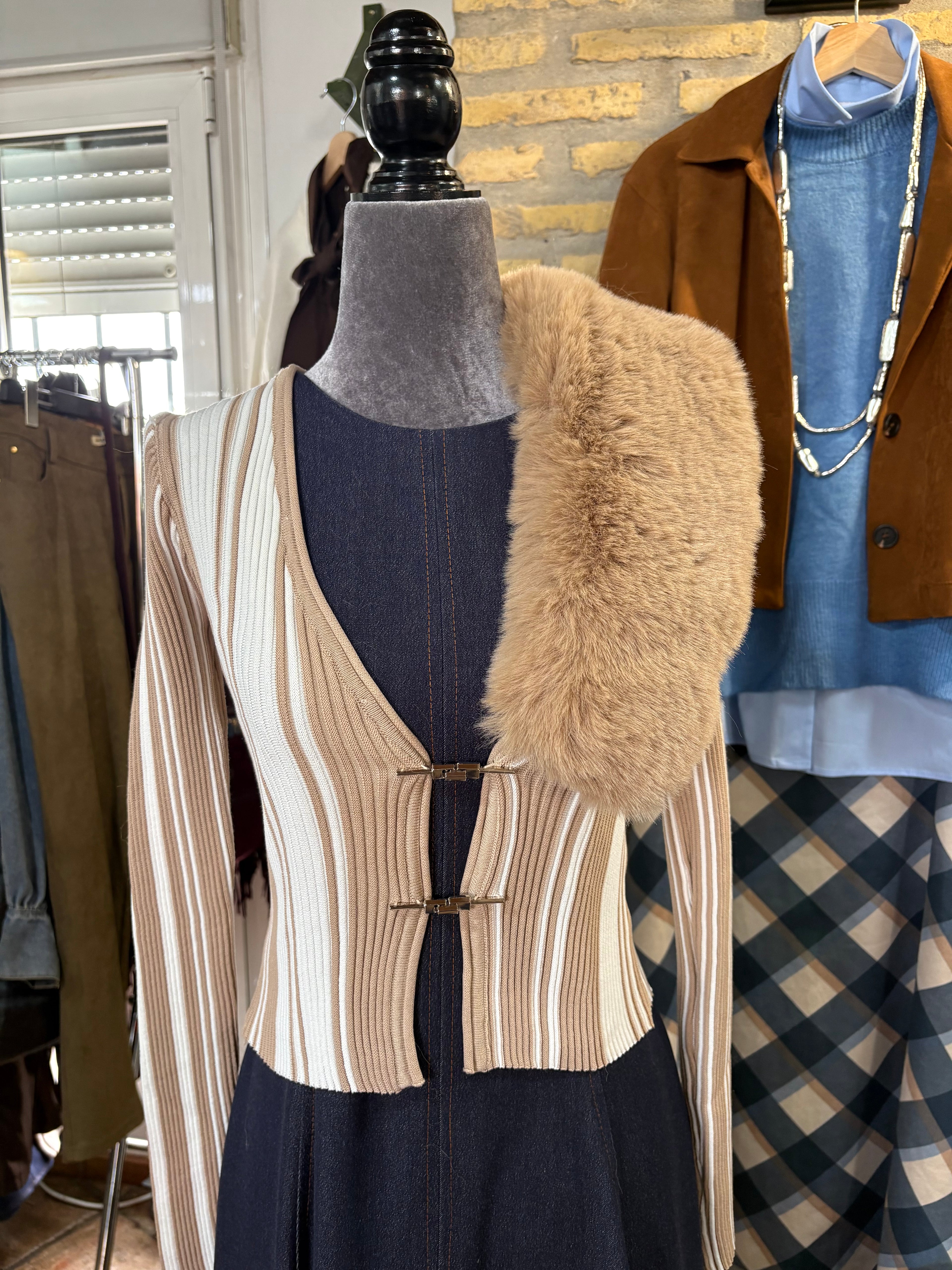 jersey cuello desmontable doble color