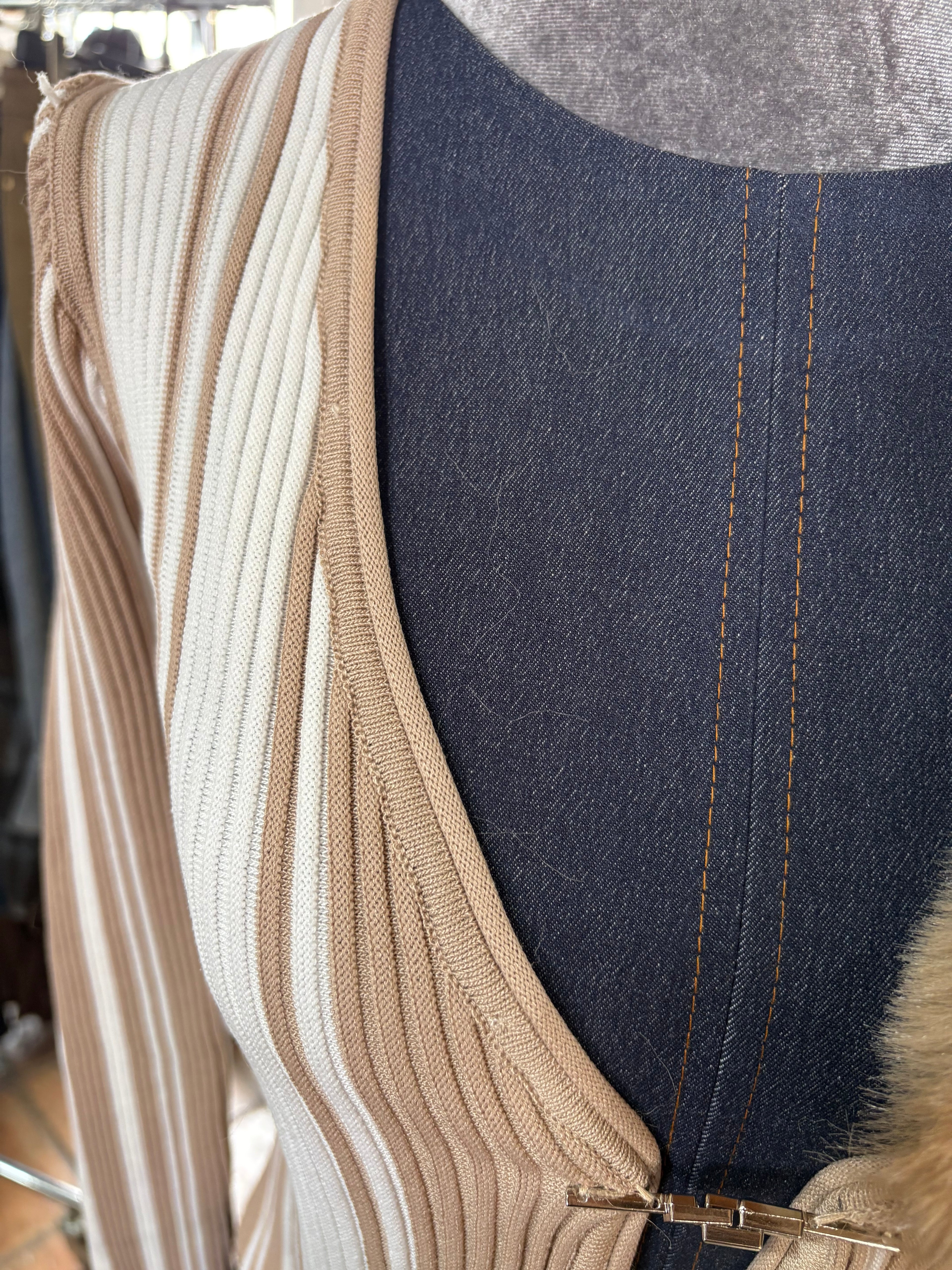 jersey cuello desmontable doble color