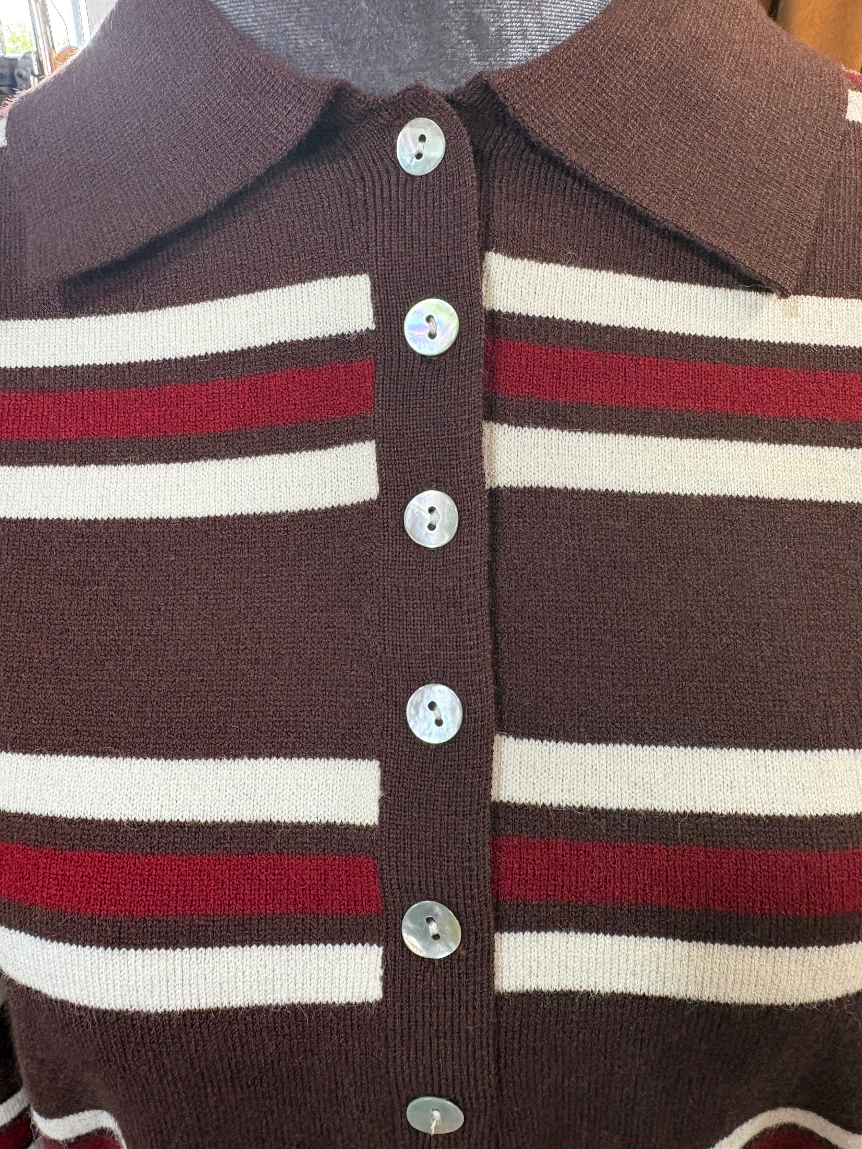 POLO DE PUNTO RAYAS BICOLOR