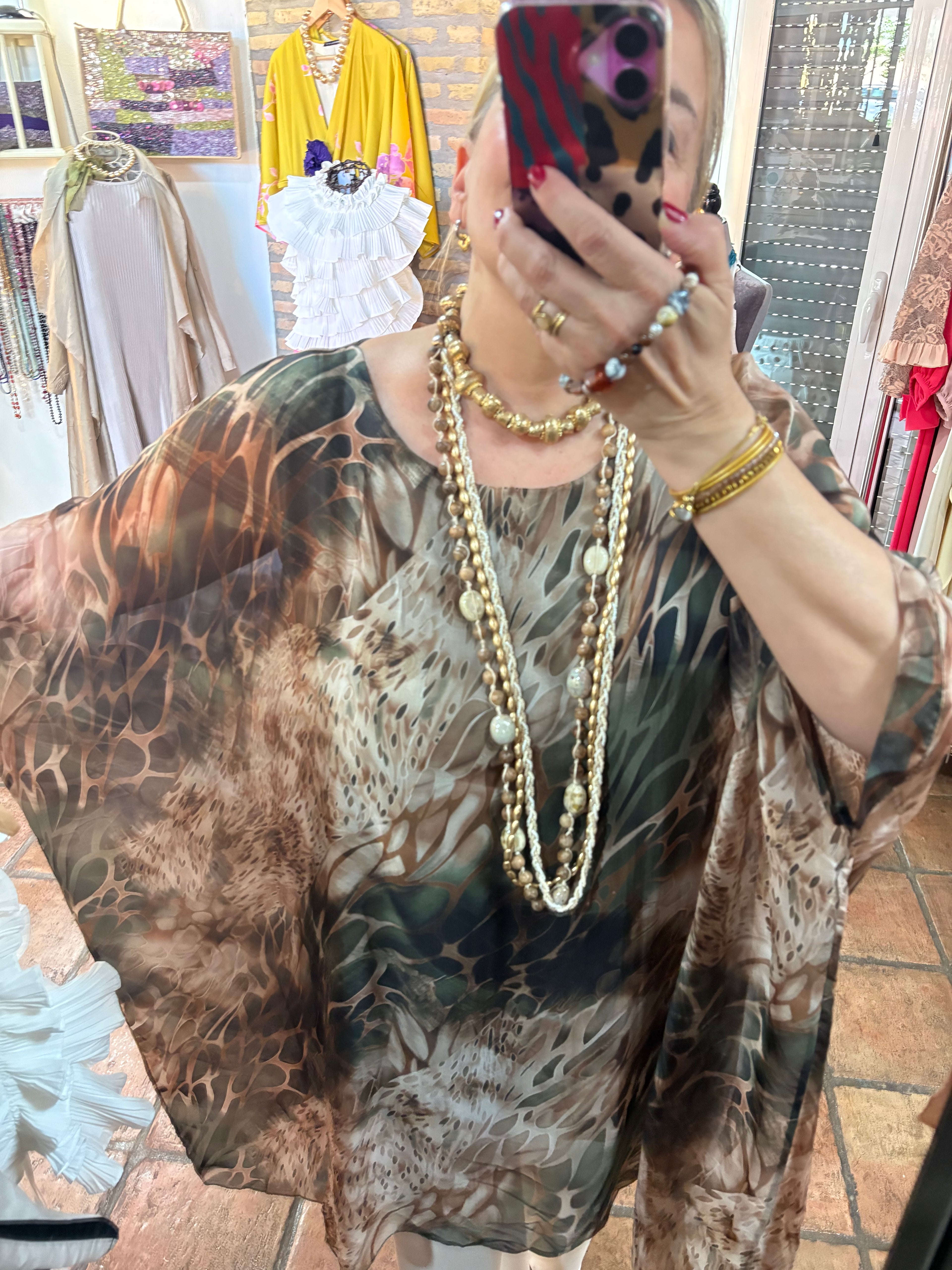 CAMISOLA ANIMAL VERDOSO CAMEL