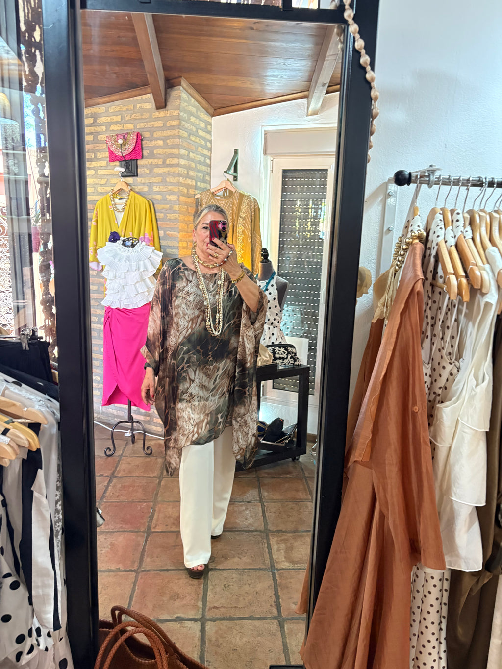 CAMISOLA ANIMAL VERDOSO CAMEL
