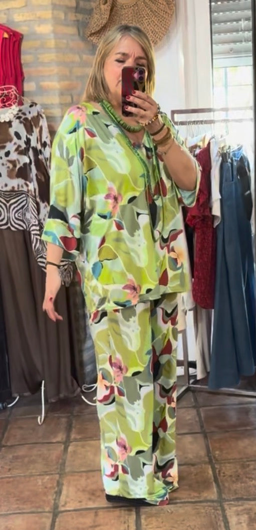 CONJUNTO LICRA FRIA TONOS MANZANA