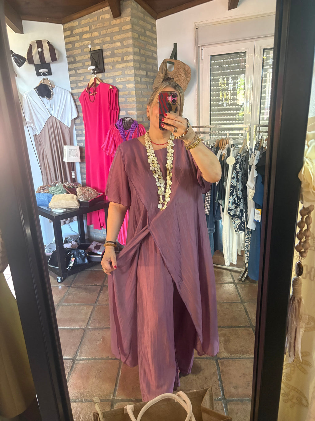 CONJUNTO ORGANZA CRUZADO