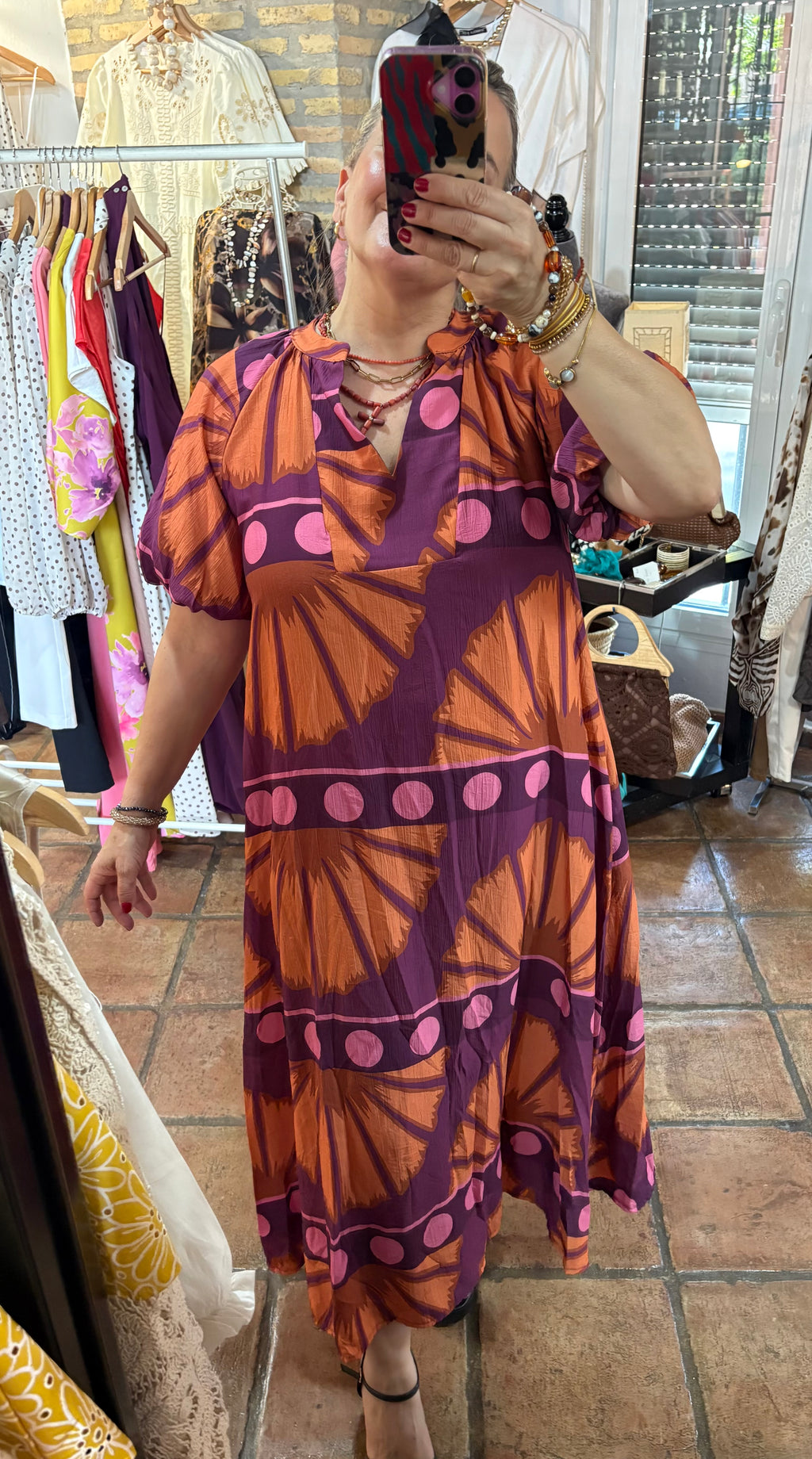 VESTIDO CIRCULOS BUGANVILLA
