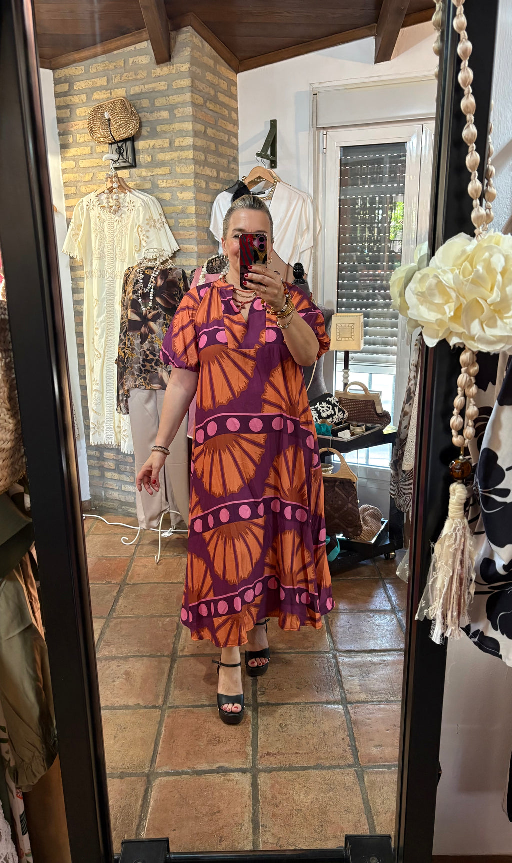 VESTIDO CIRCULOS BUGANVILLA