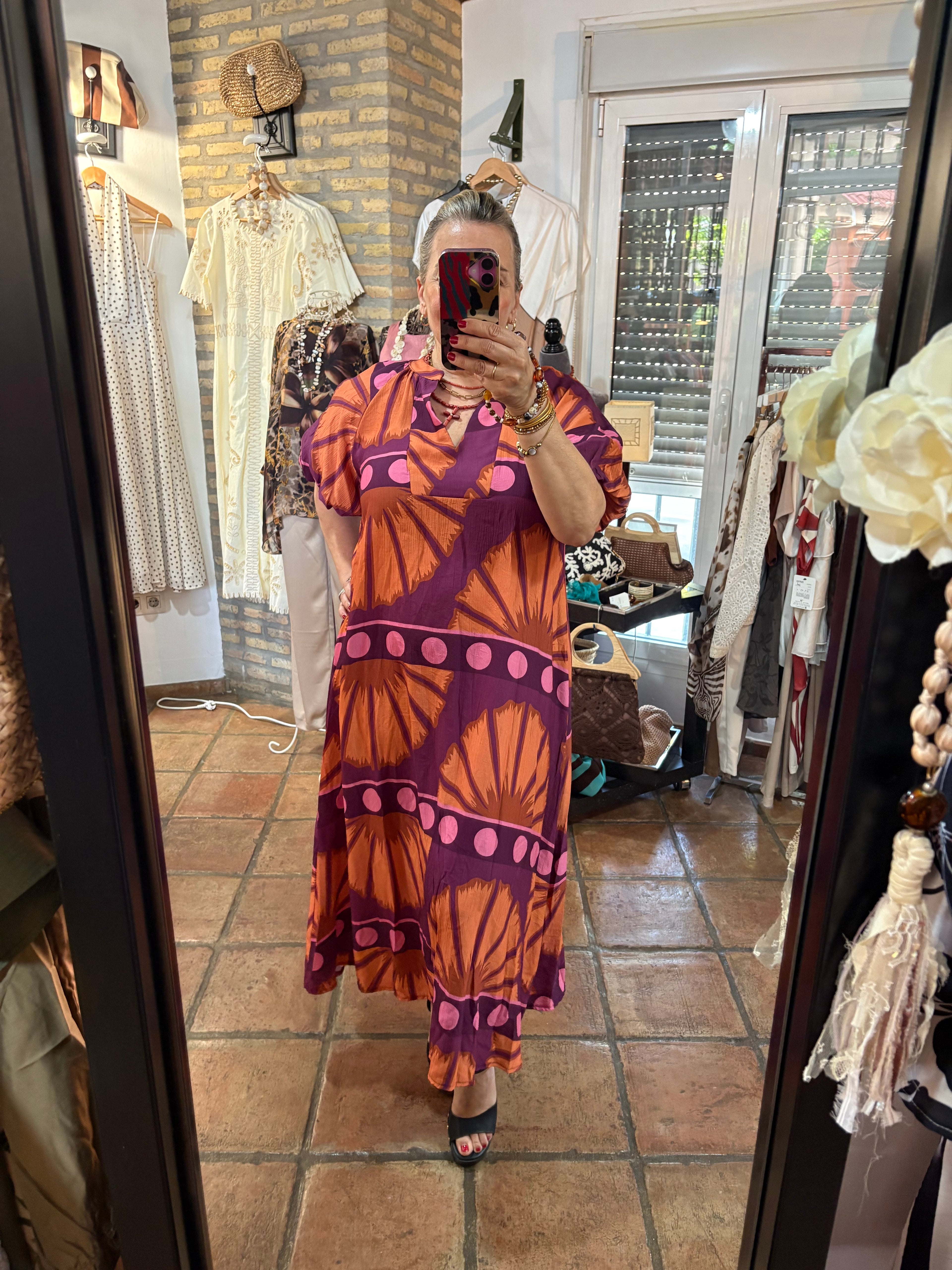 VESTIDO CIRCULOS BUGANVILLA