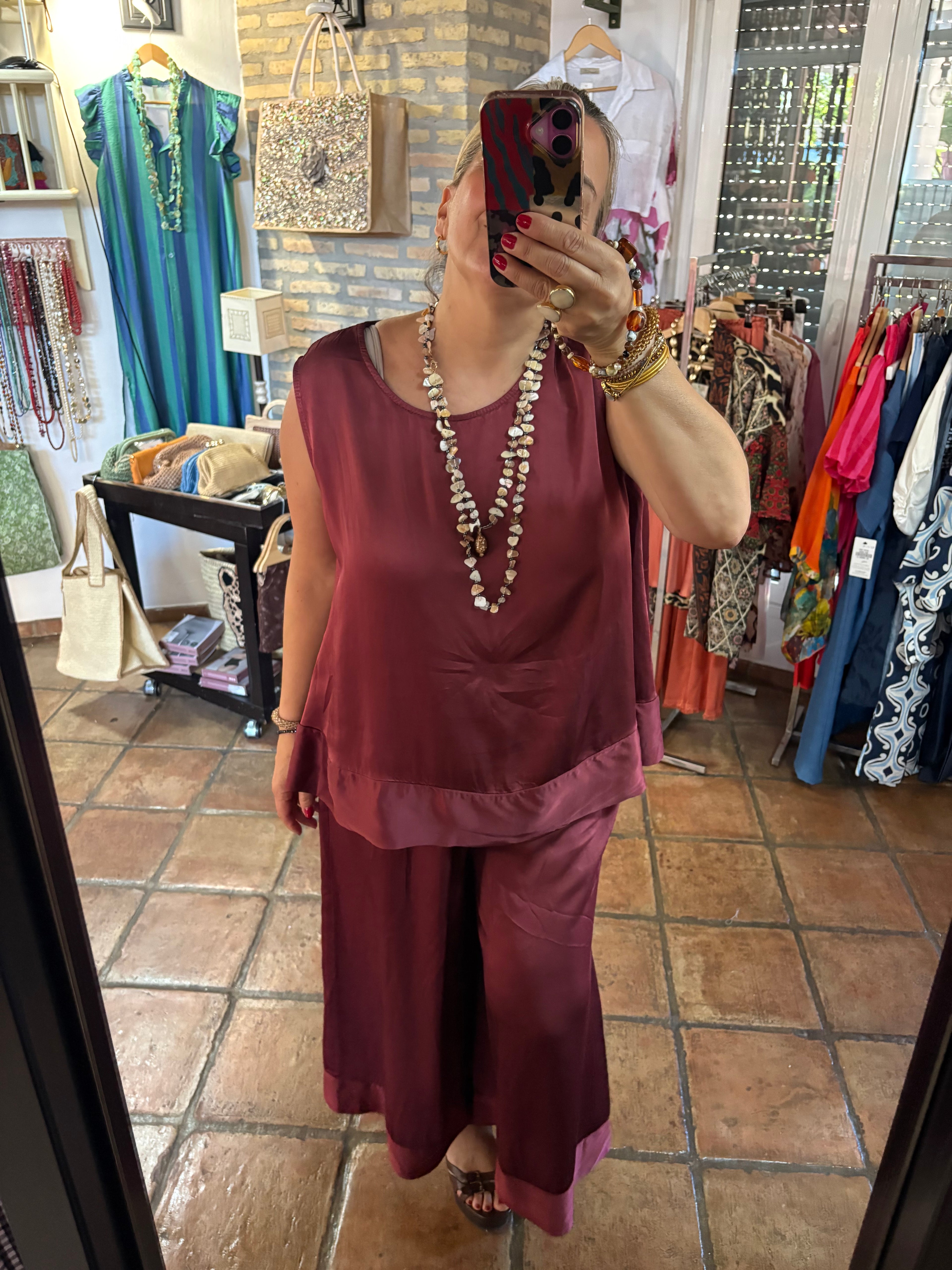 PANTALON BERENJENA