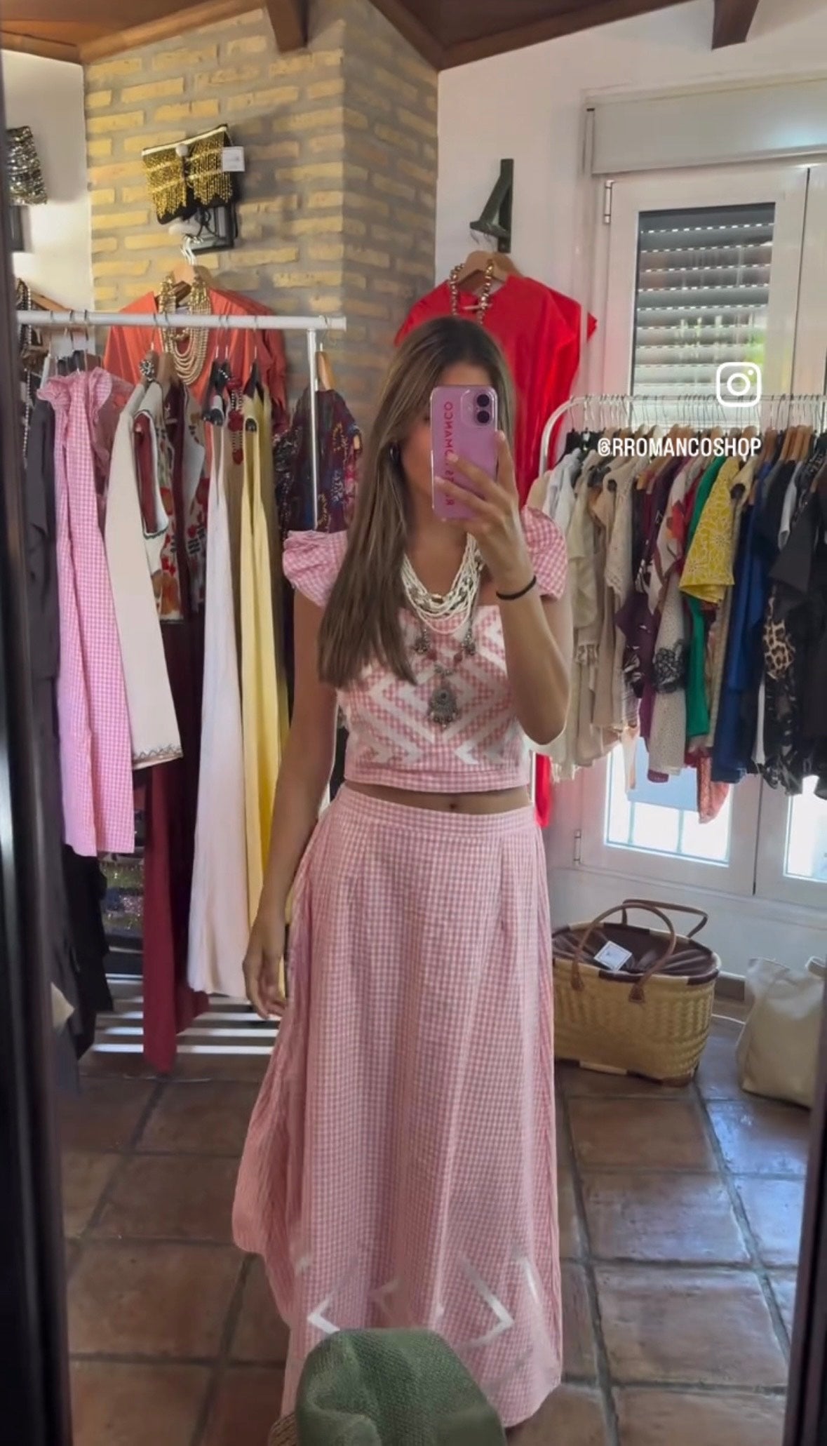 Conjunto vichi rosa