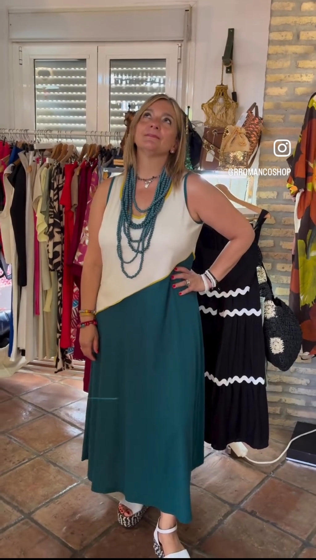 Vestido Tricolor