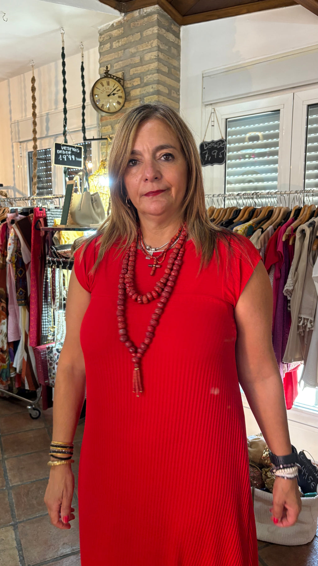 Vestido Rojo tablas
