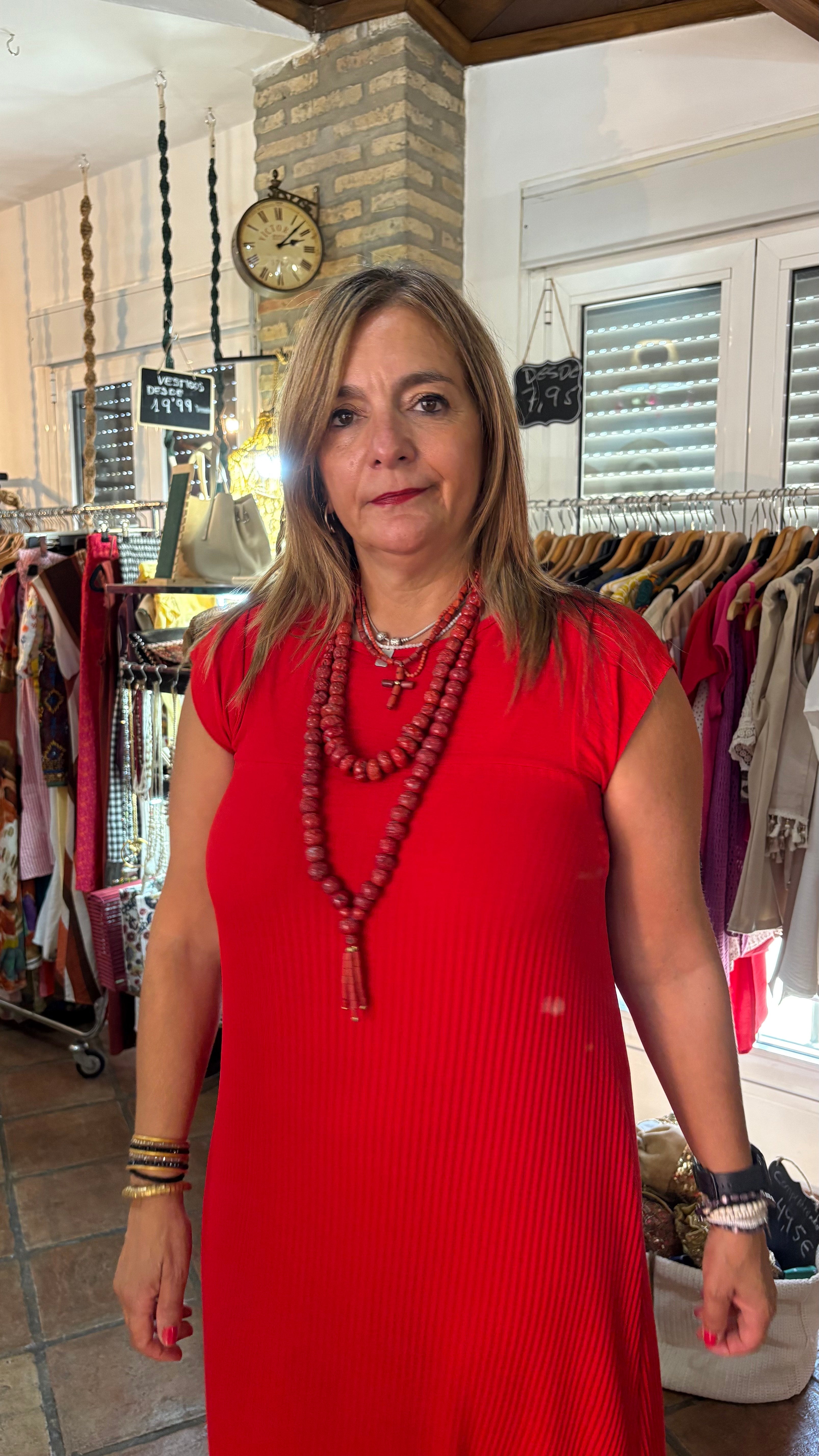 Vestido Rojo tablas
