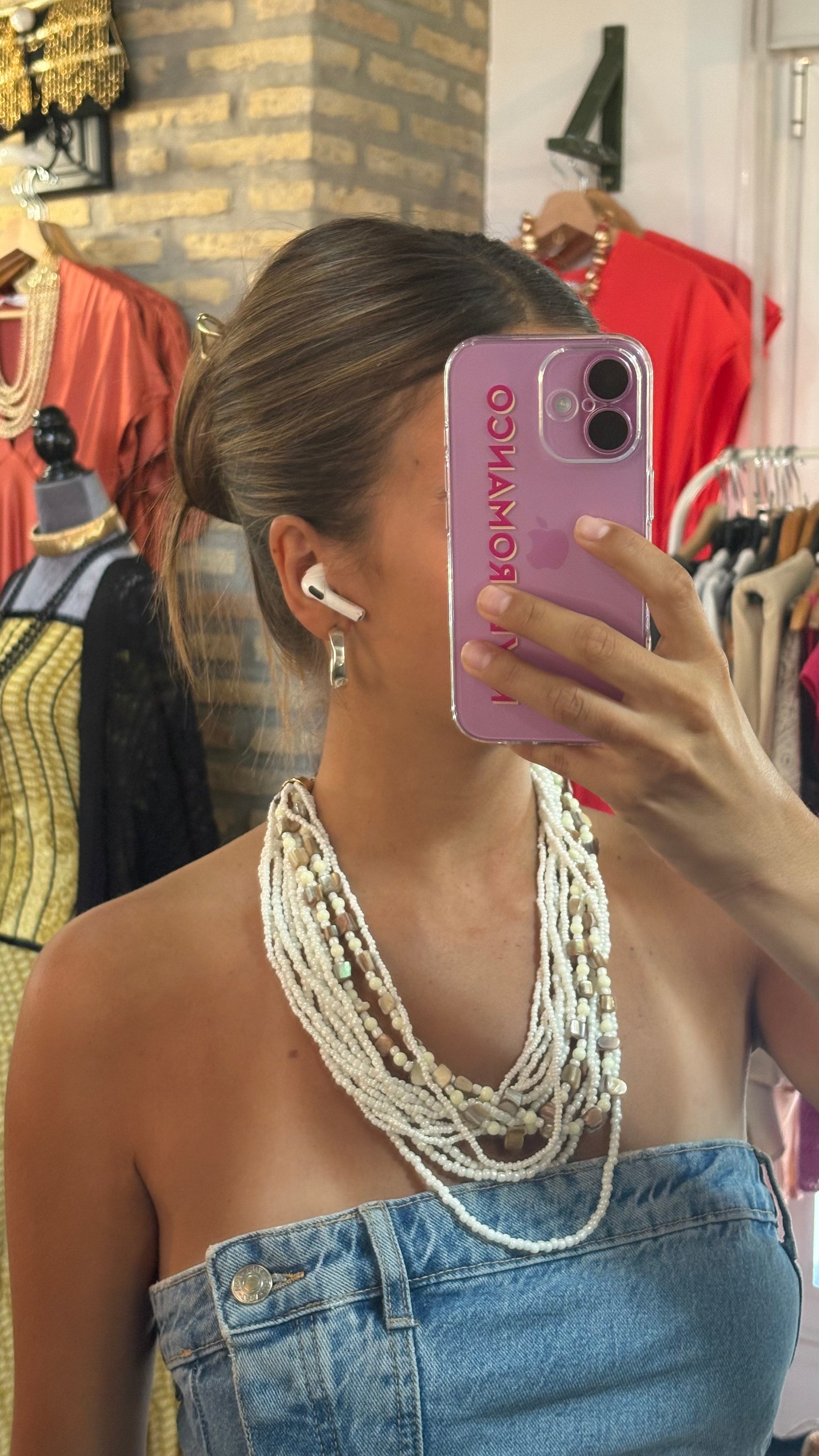 Collar múltiple piedras