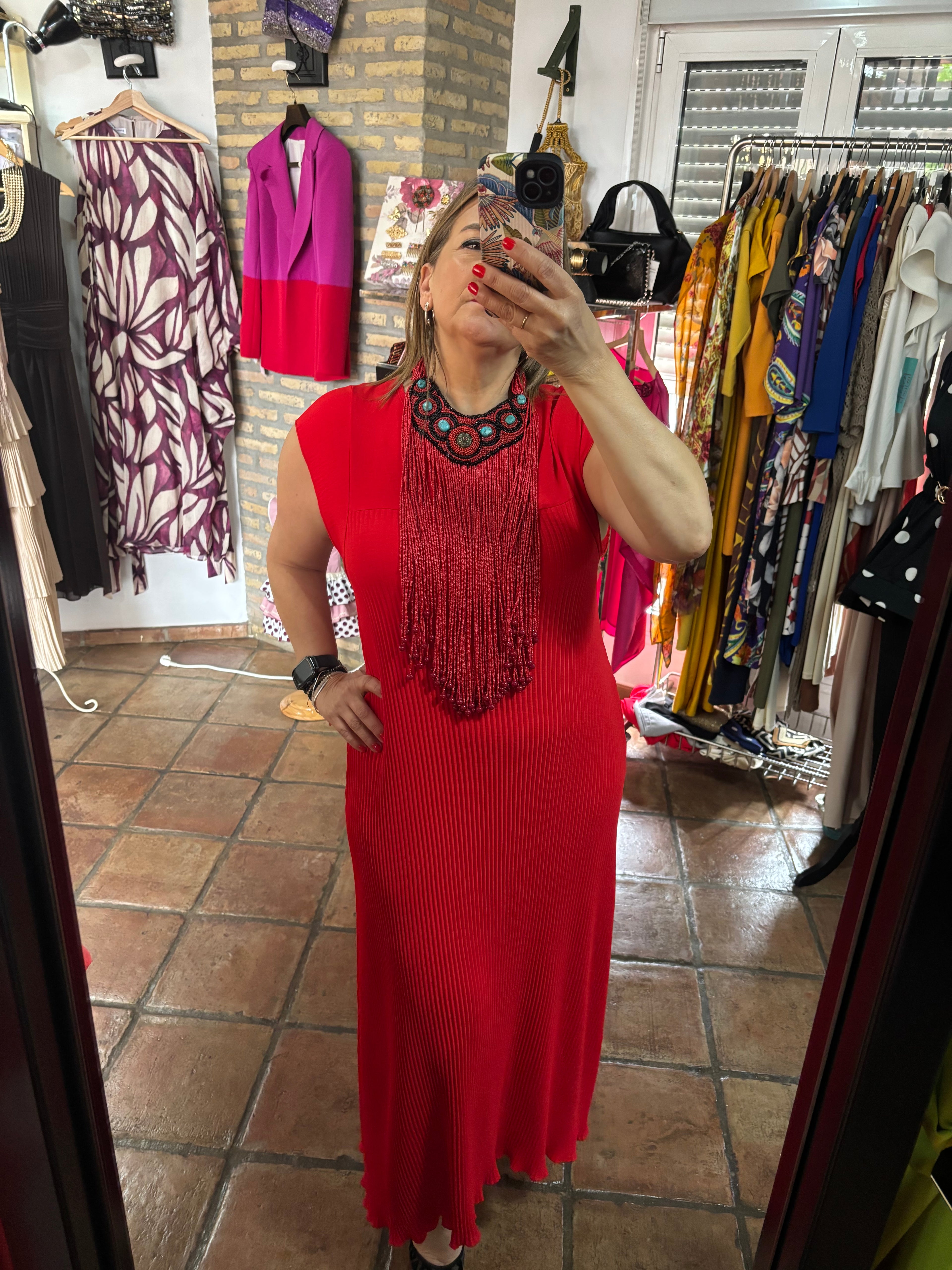 Vestido Rojo tablas