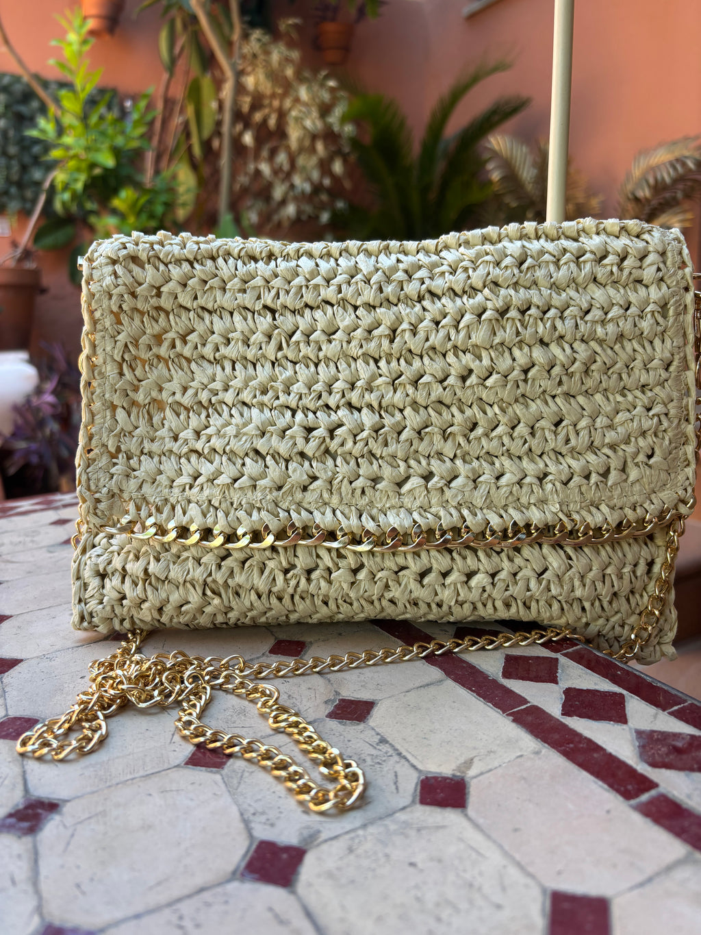 Bolso Rafia cadena