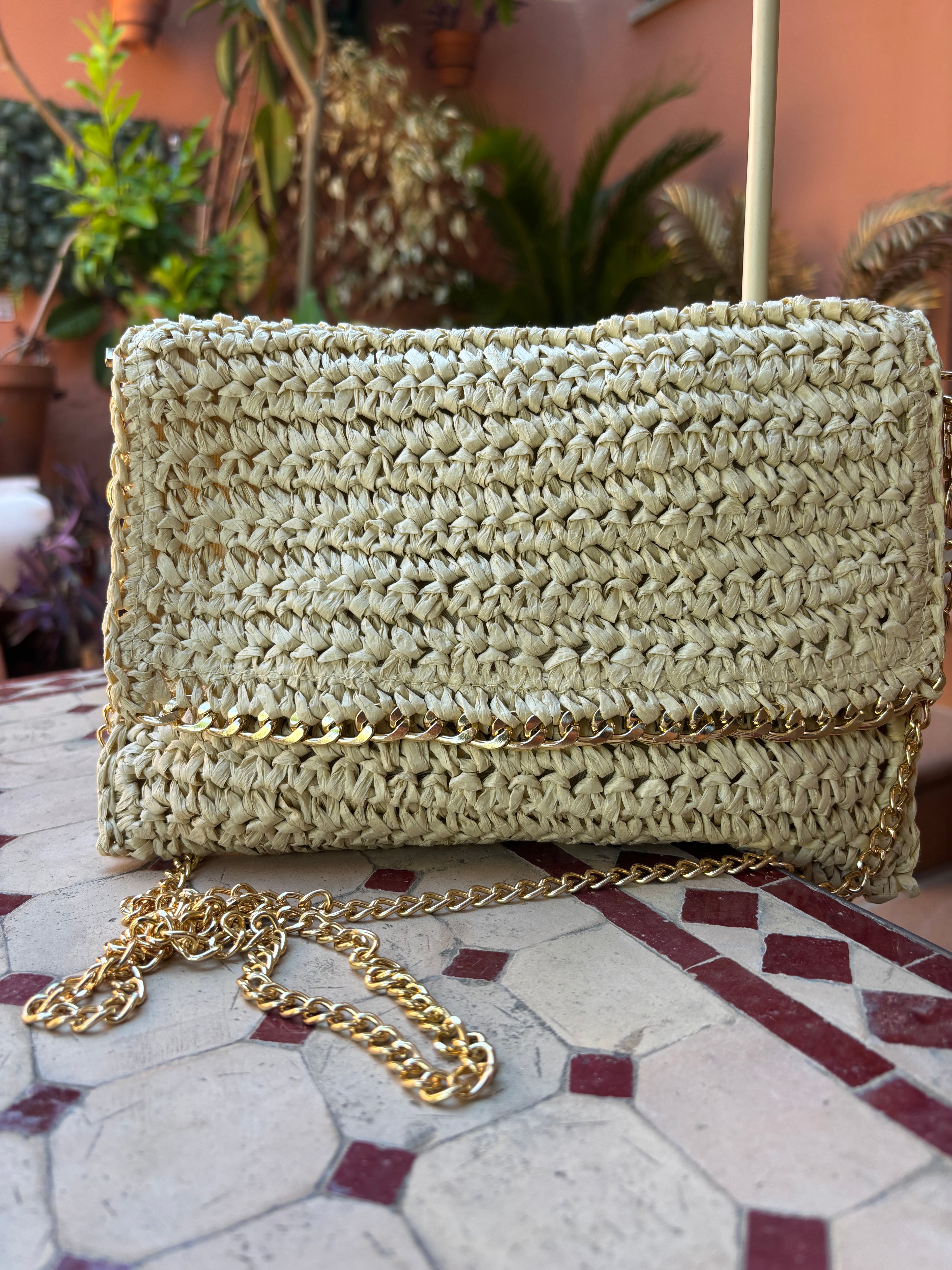 Bolso Rafia cadena