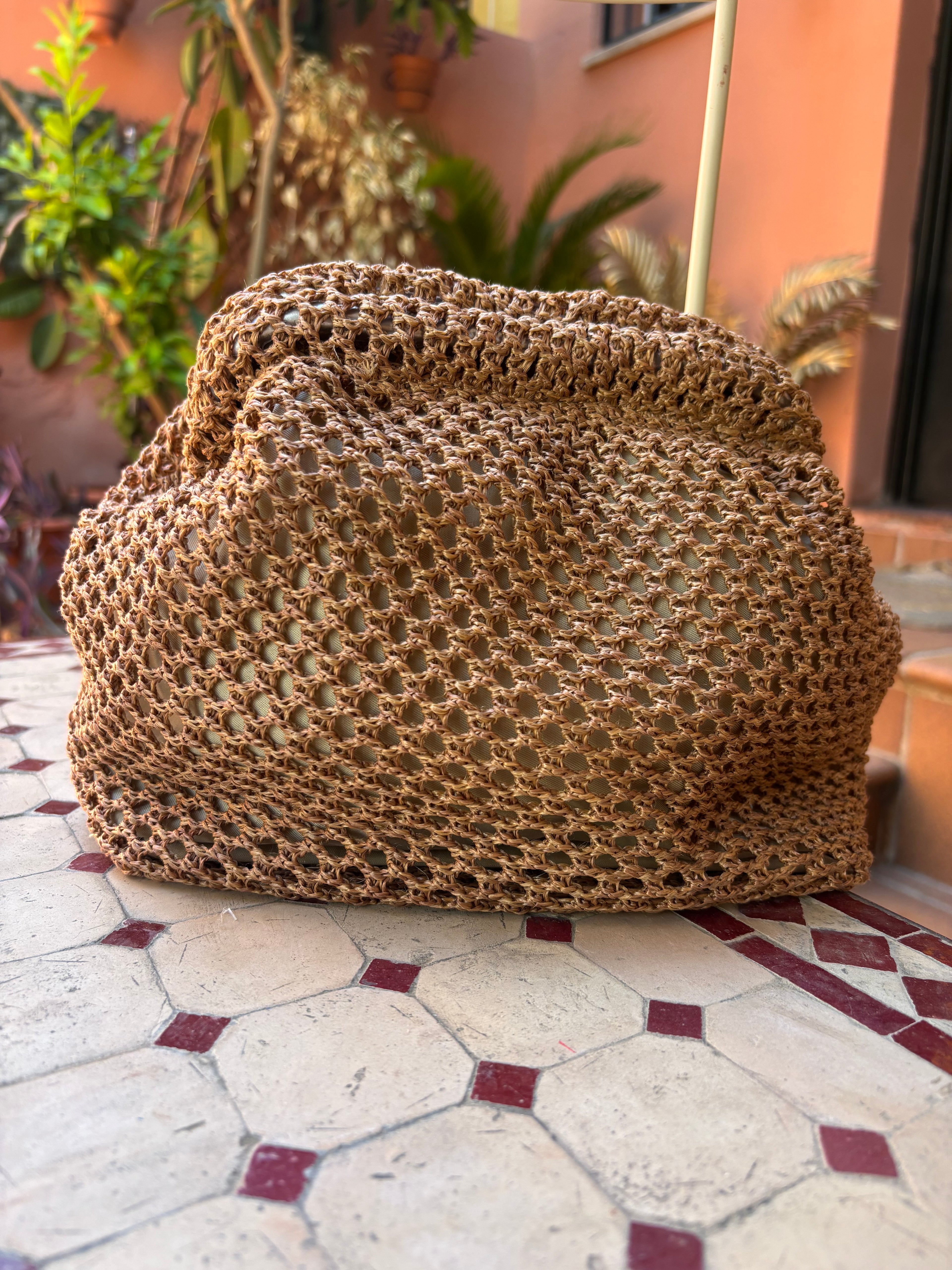 Bolso rafia saco