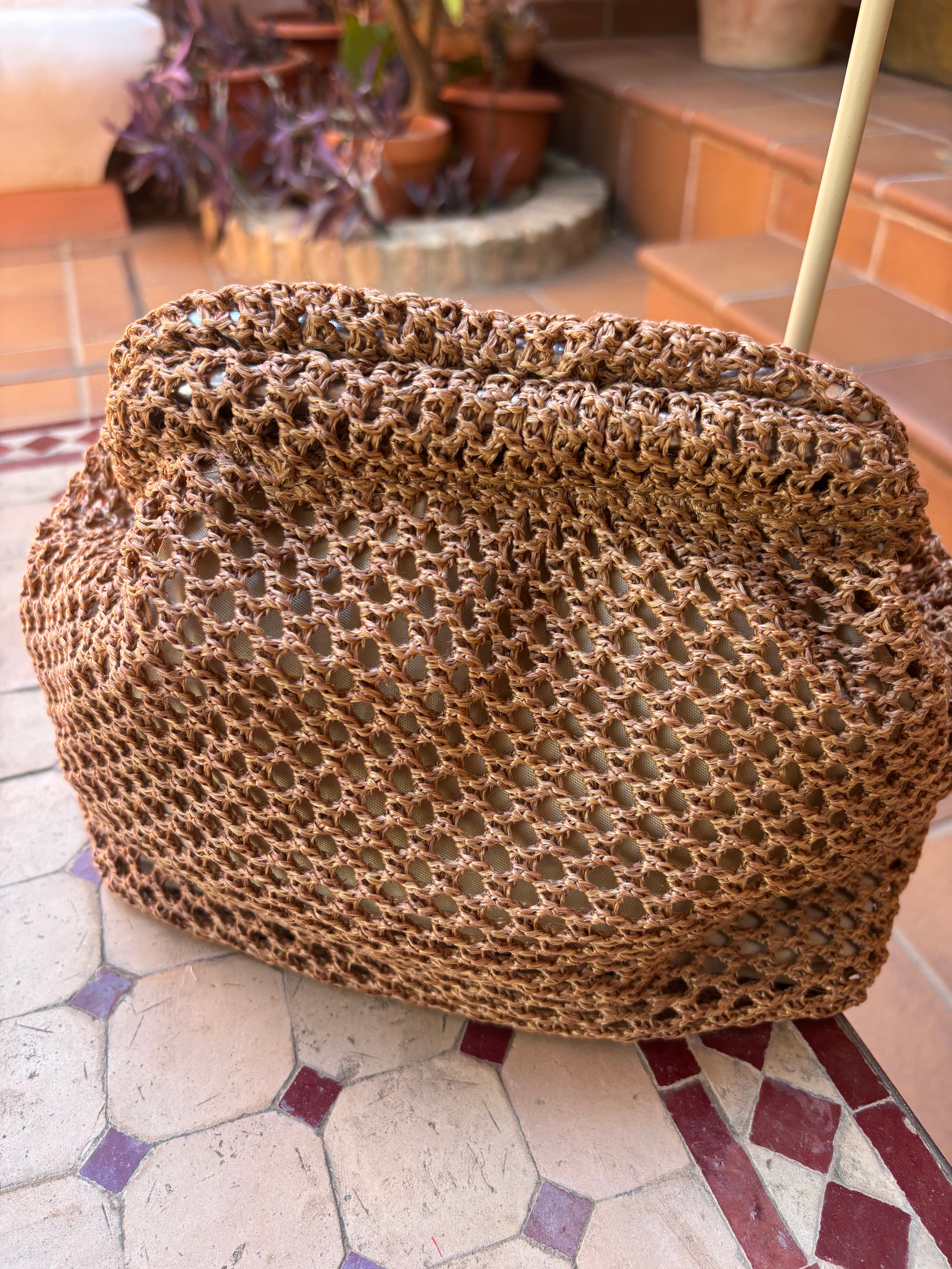Bolso rafia saco