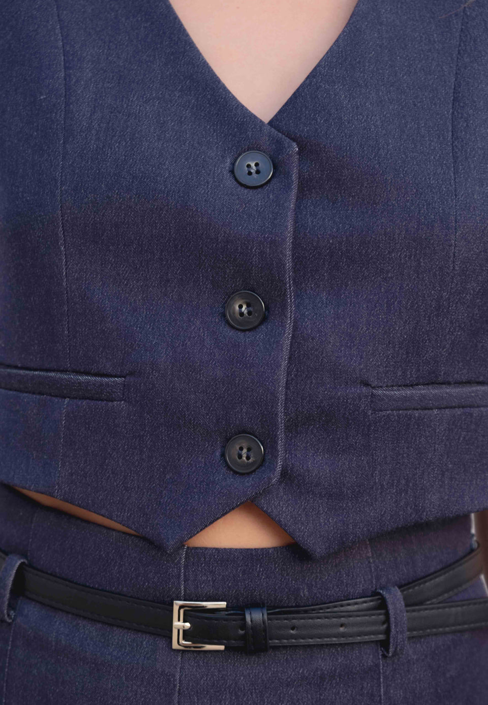 CHALECO CORTO DENIM