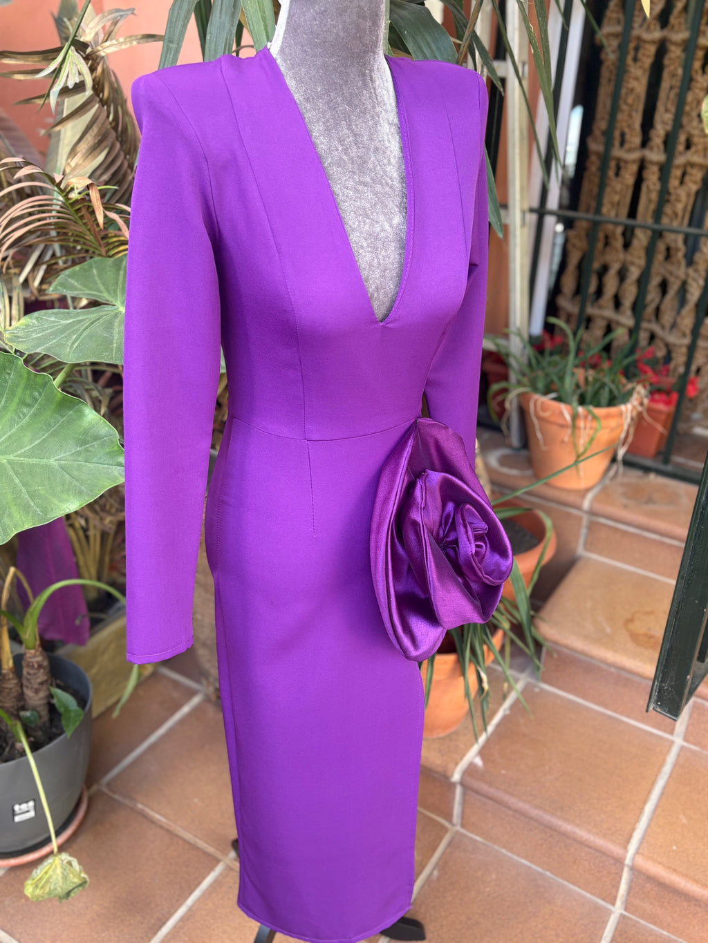 VESTIDO CLAVEL MORADO
