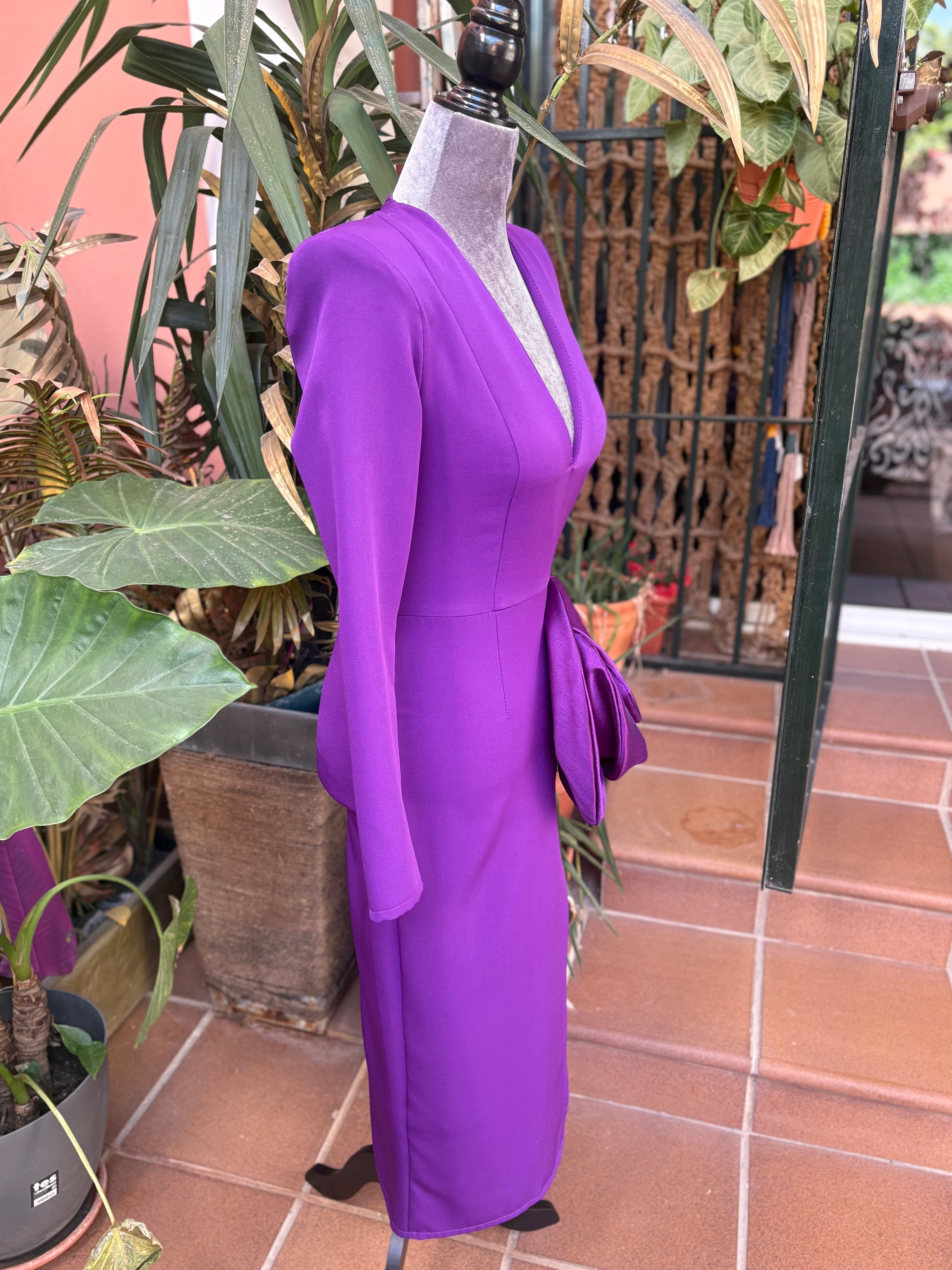 VESTIDO CLAVEL MORADO