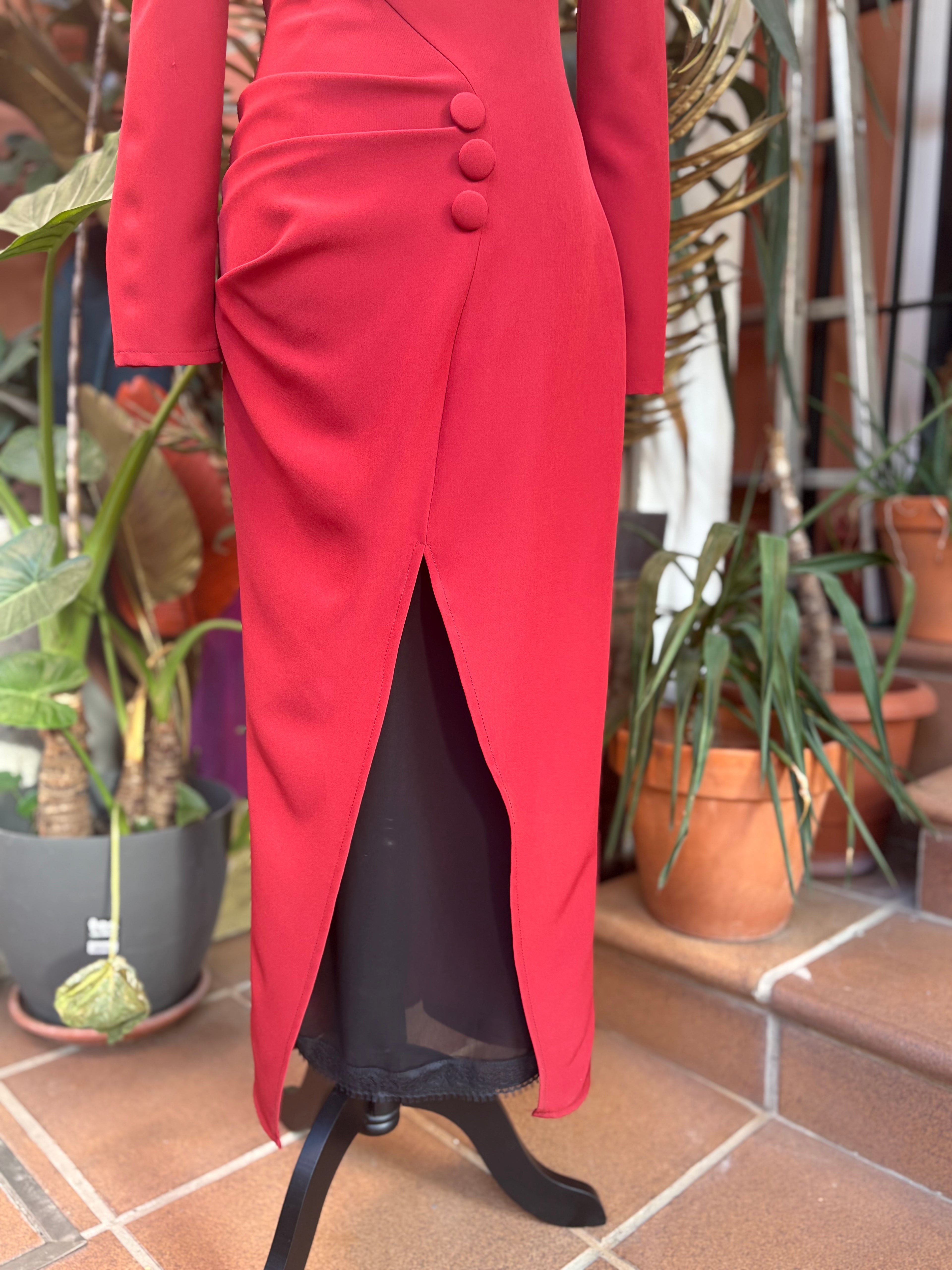 VESTIDO DETALLES BOTONES