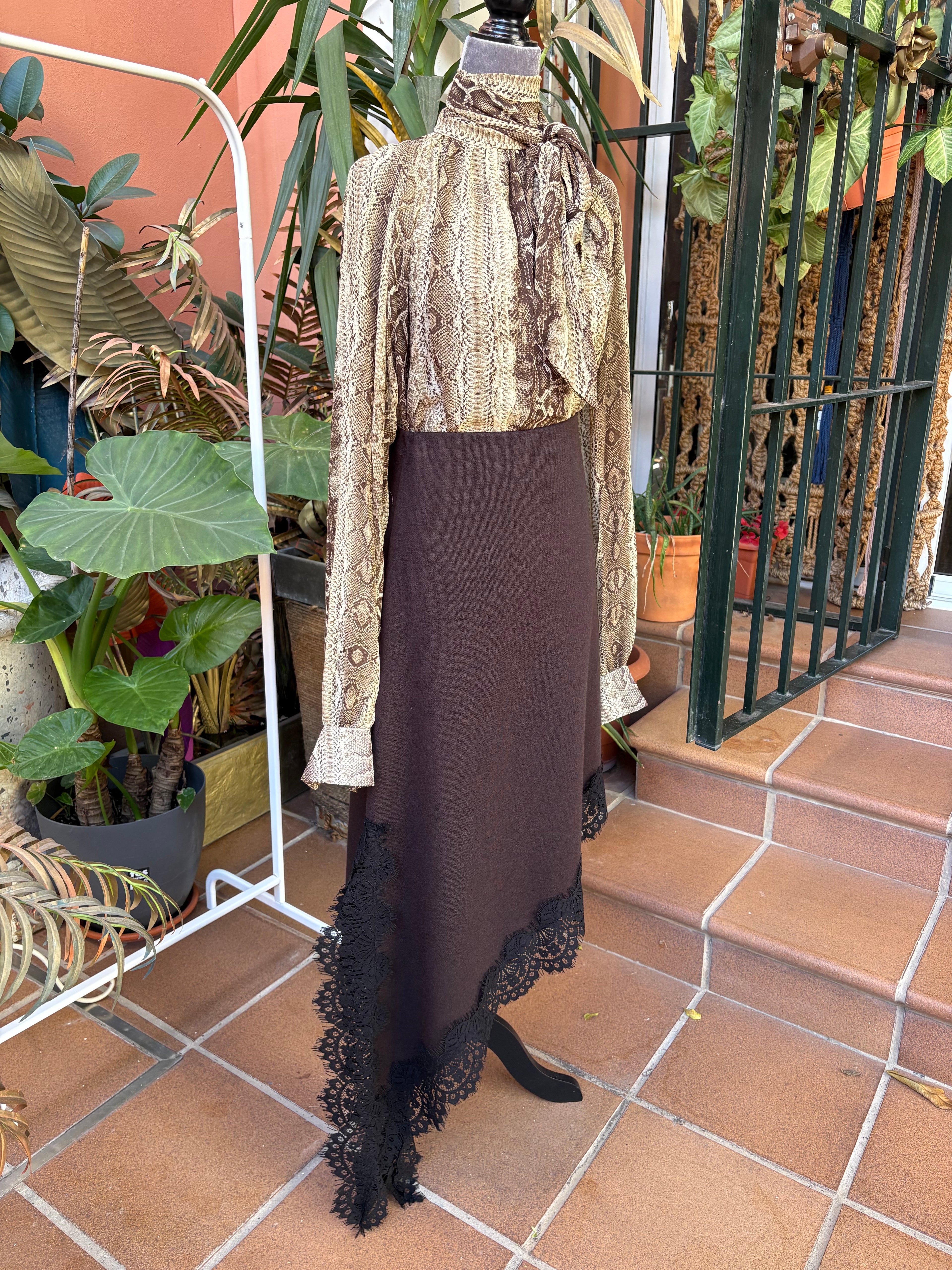 Camisa estampado serpiente