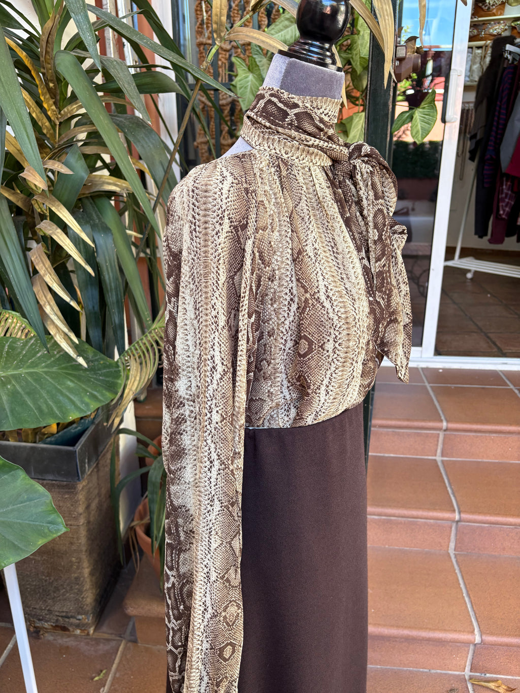 Camisa estampado serpiente