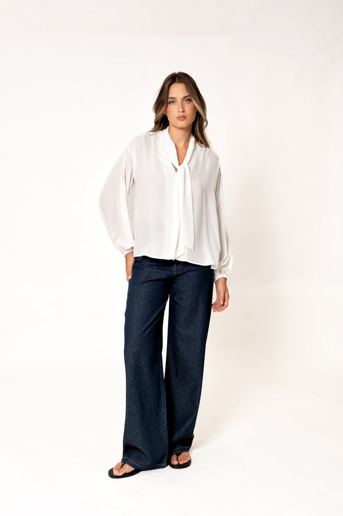 BLUSA LAZADA CUELLO