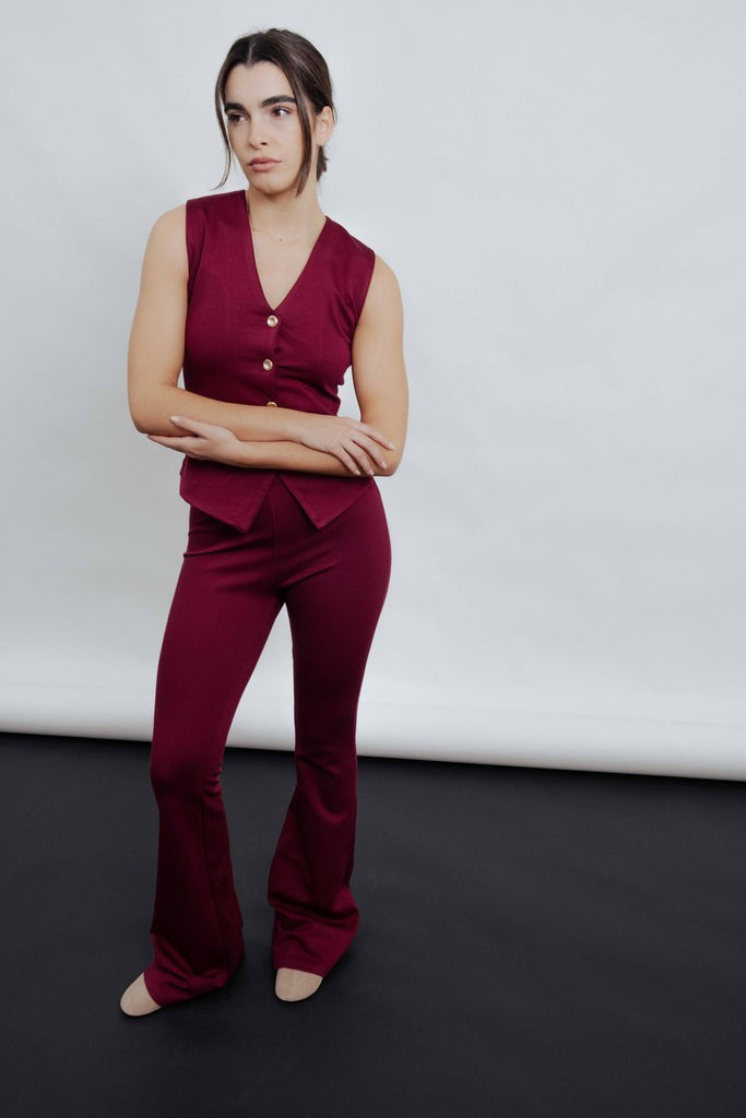 TOP CHALECO PUNTO TEXTURA