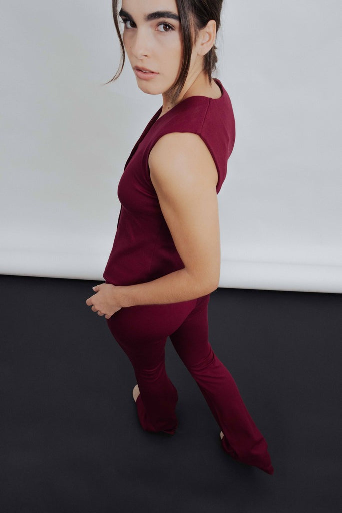 TOP CHALECO PUNTO TEXTURA