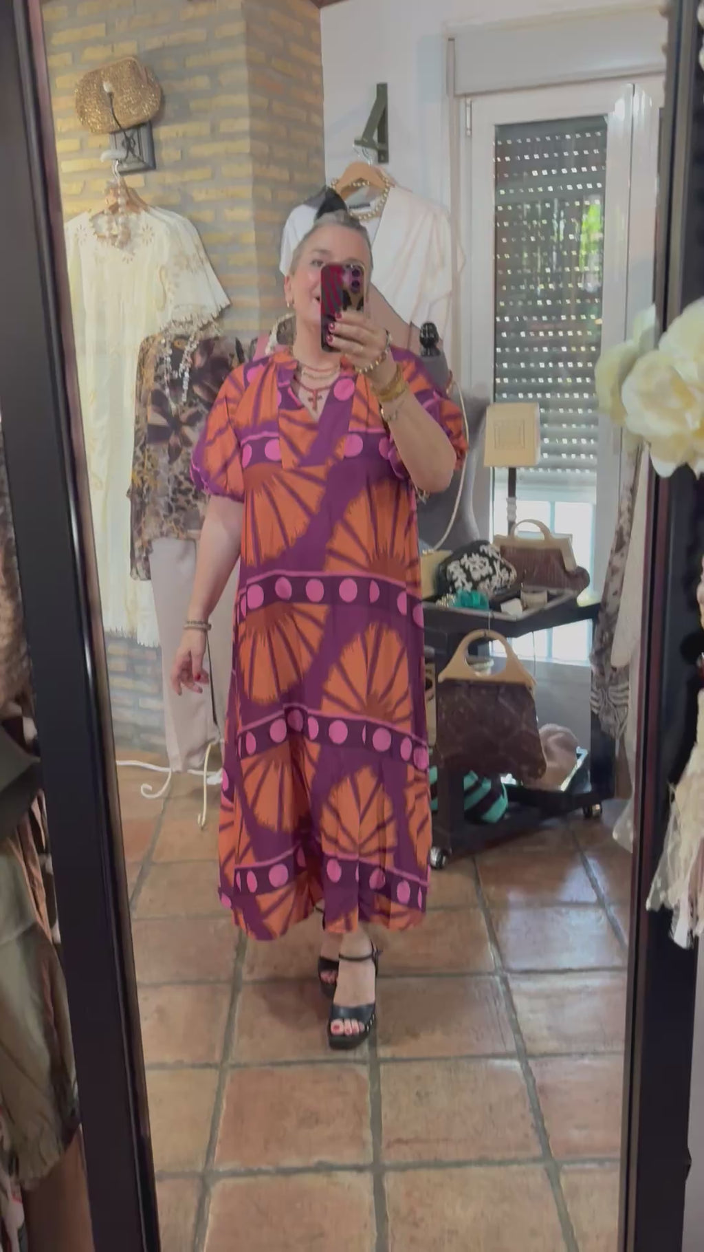 VESTIDO CIRCULOS BUGANVILLA
